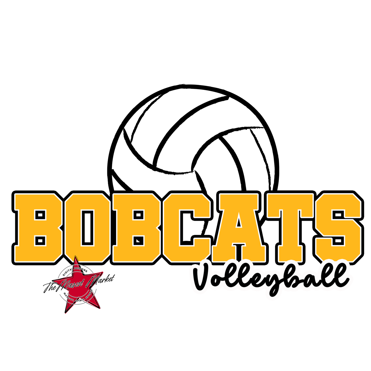 Bobcats Varsity Volleyball-Yellow