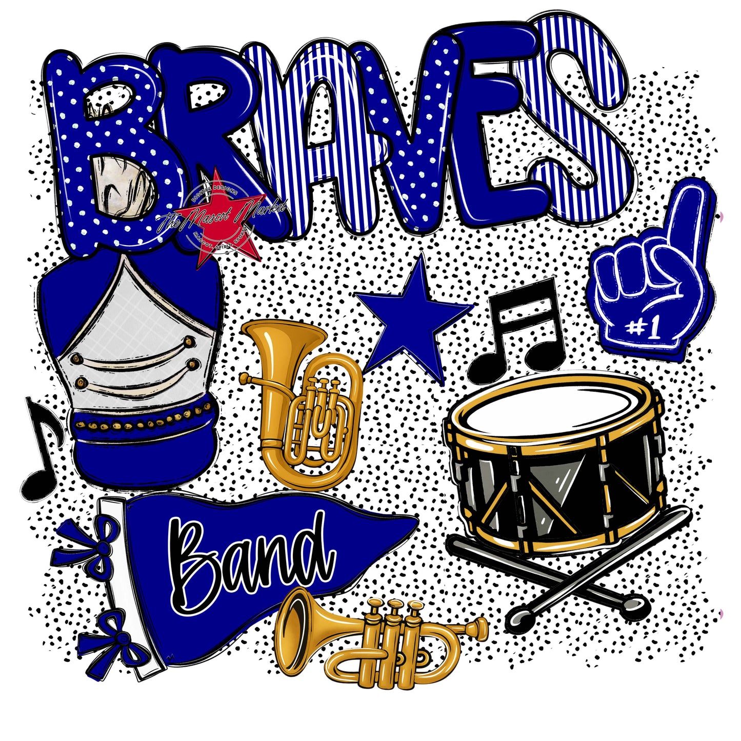 Braves Band Spirit-Blue