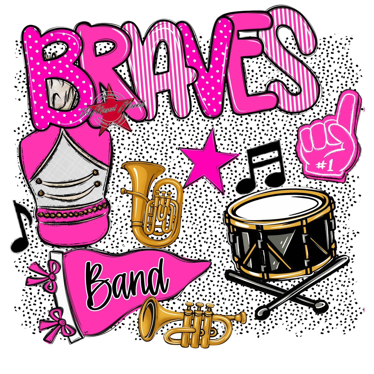 Braves Band Spirit-Pink