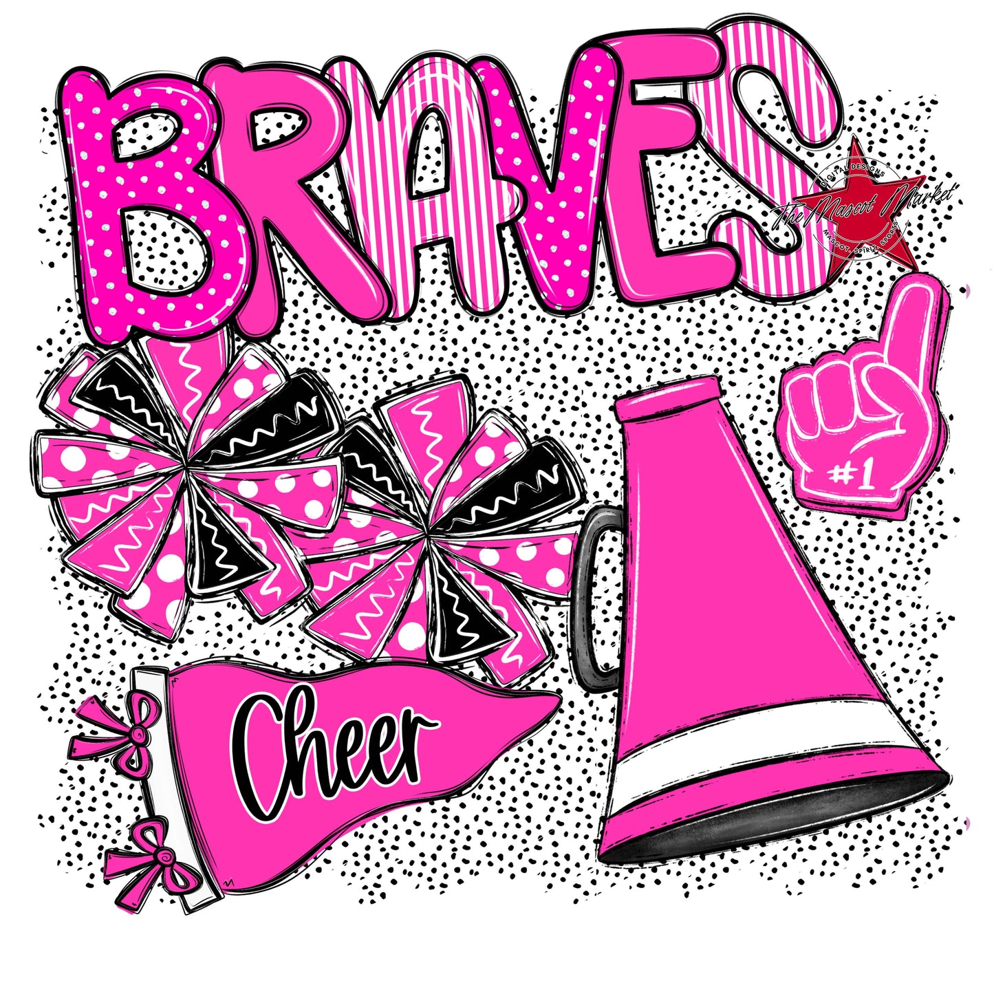 Braves Cheer Spirit-Pink