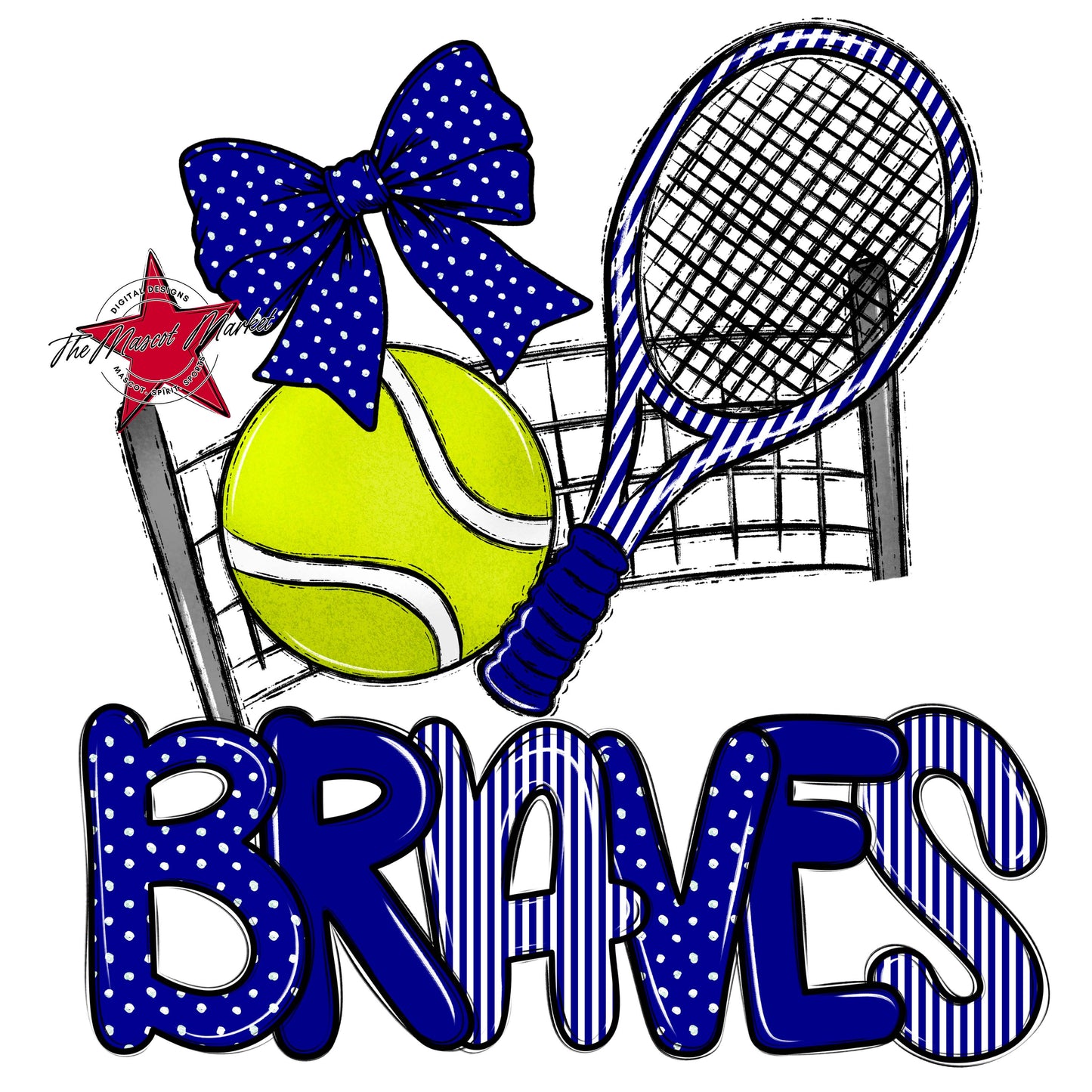 Braves Tennis Spirit Design-Blue