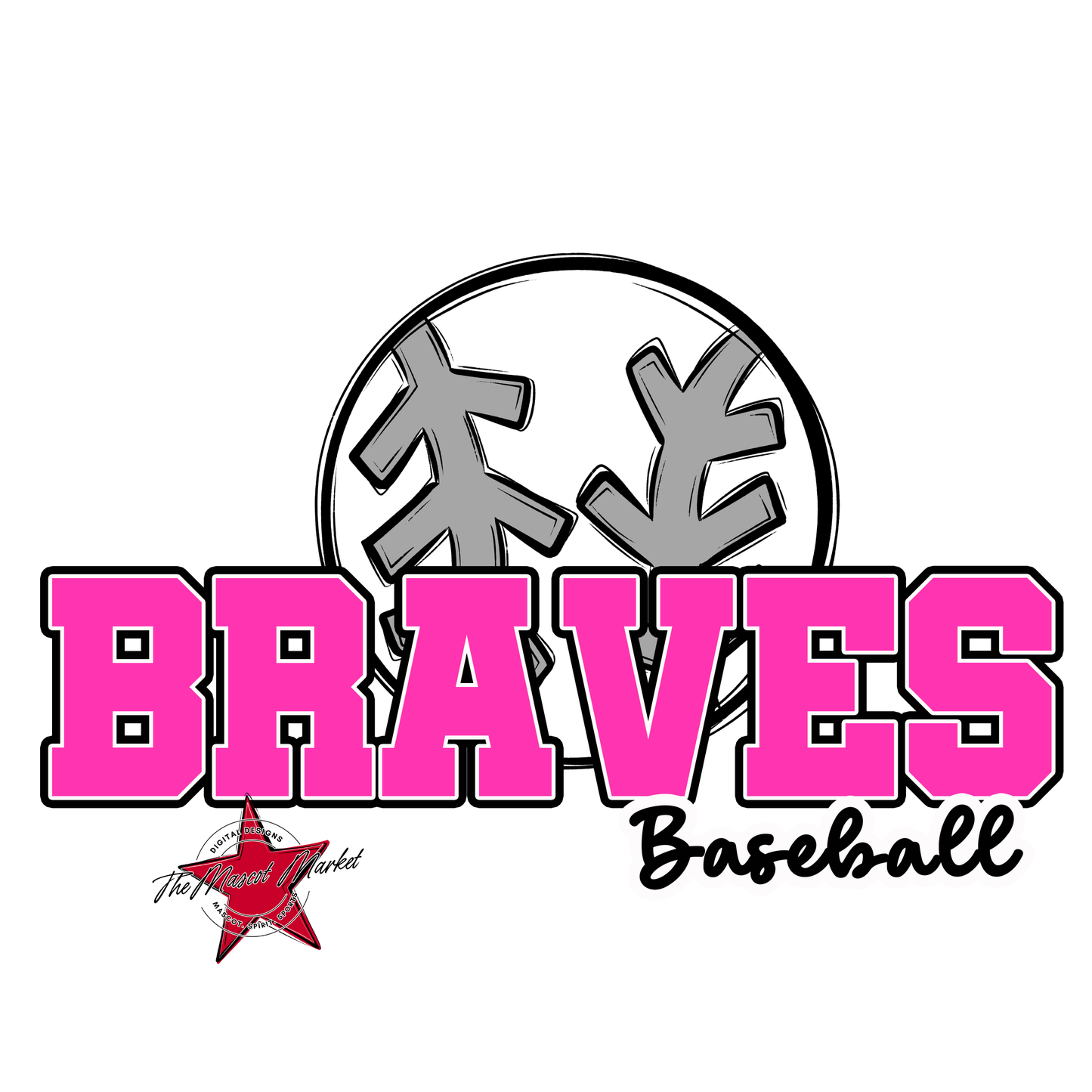 Braves Varsity Baseball-Pink
