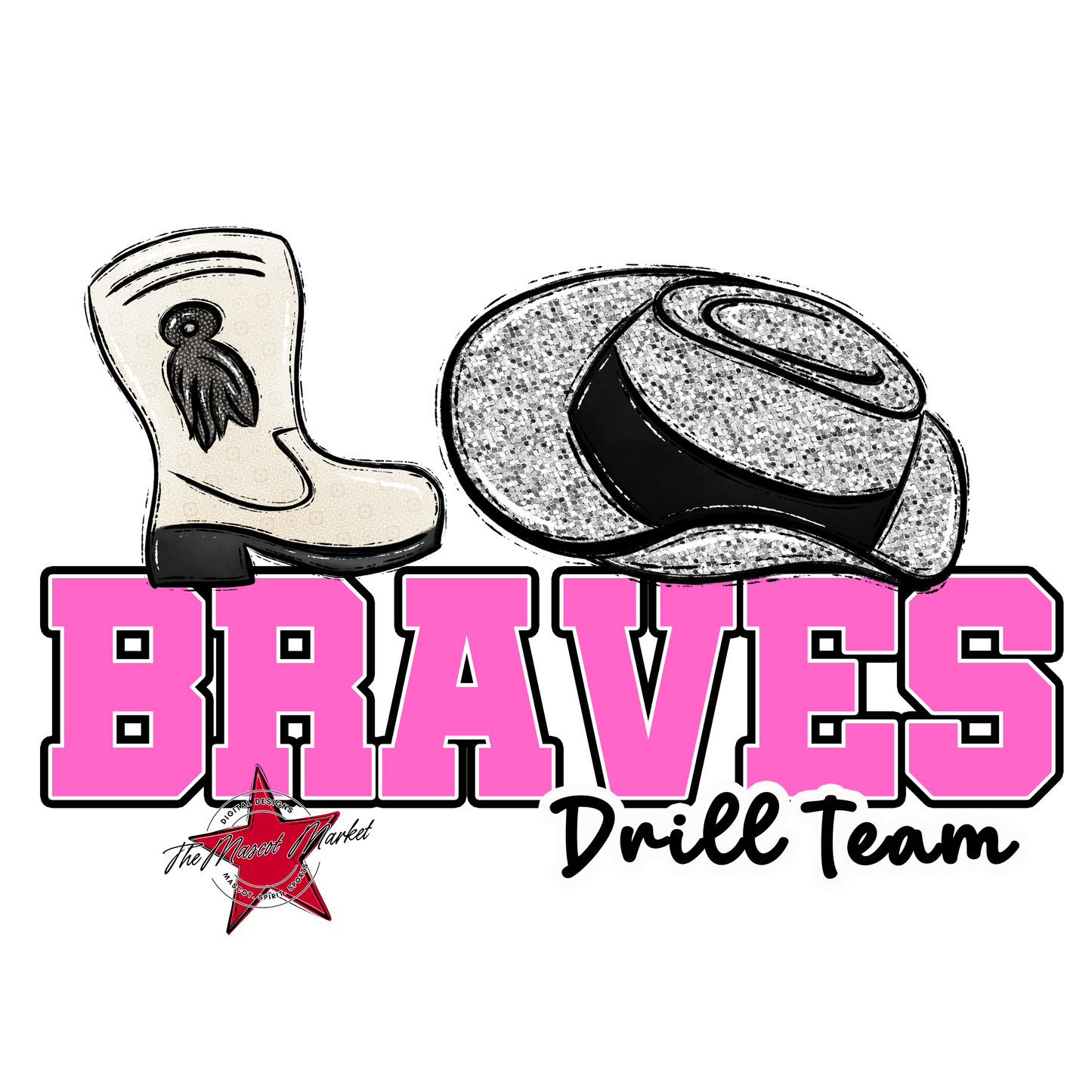 Braves Varsity Drillteam-Baby Pink