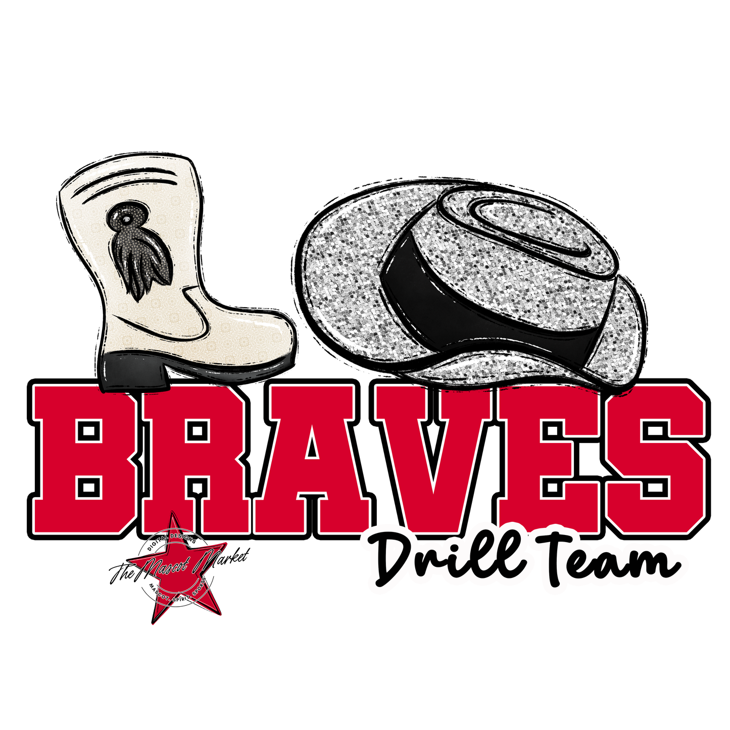 Braves Varsity Drillteam-Red