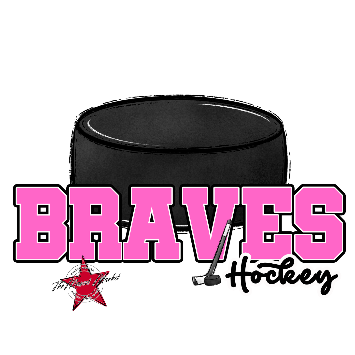 Braves Varsity Hockey-Baby Pink