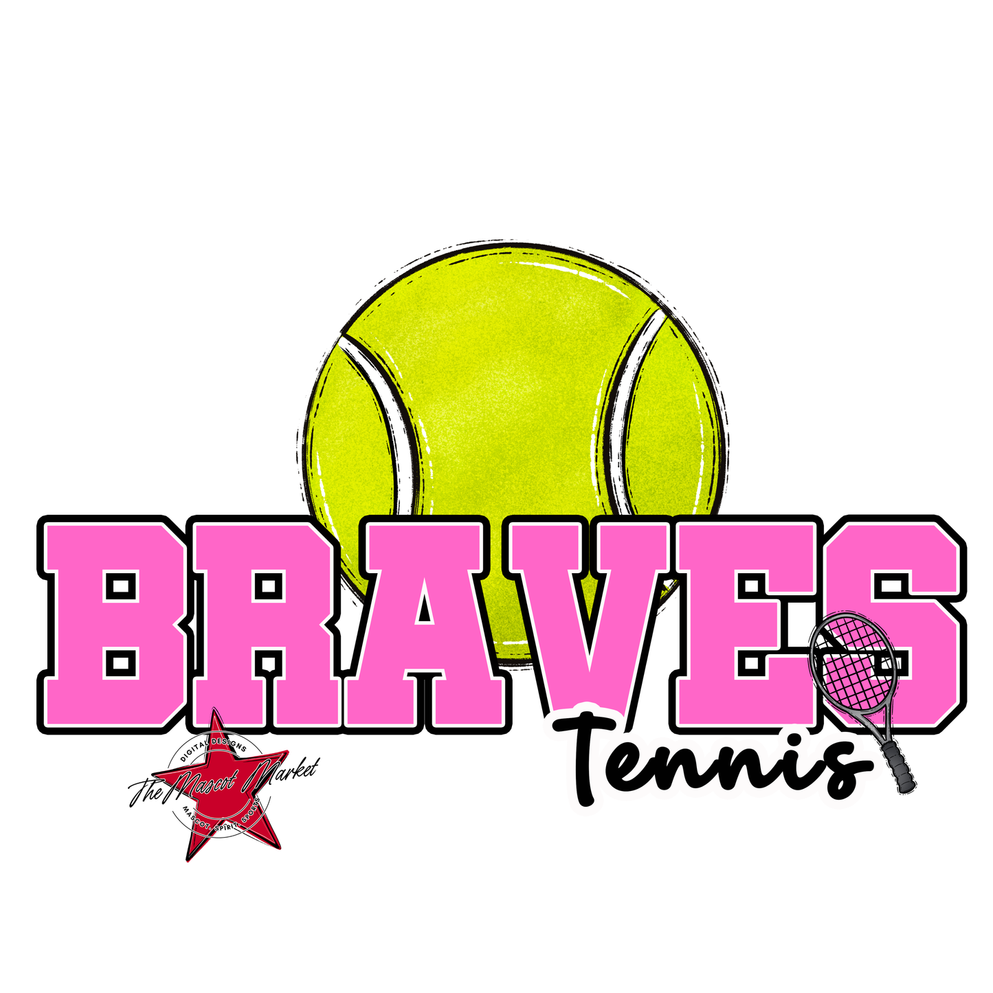 Braves Varsity Tennis-Baby Pink