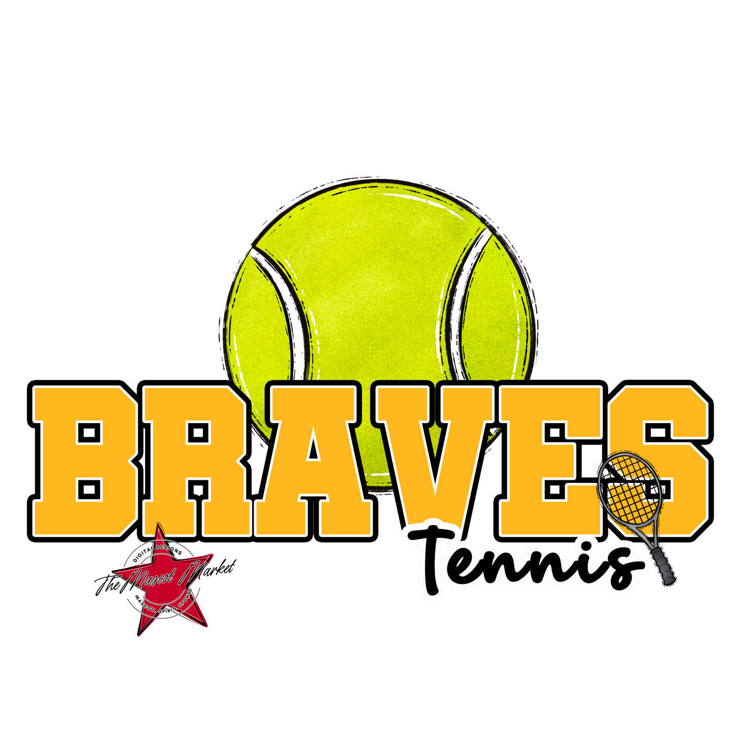 Braves Varsity Tennis-Yellow