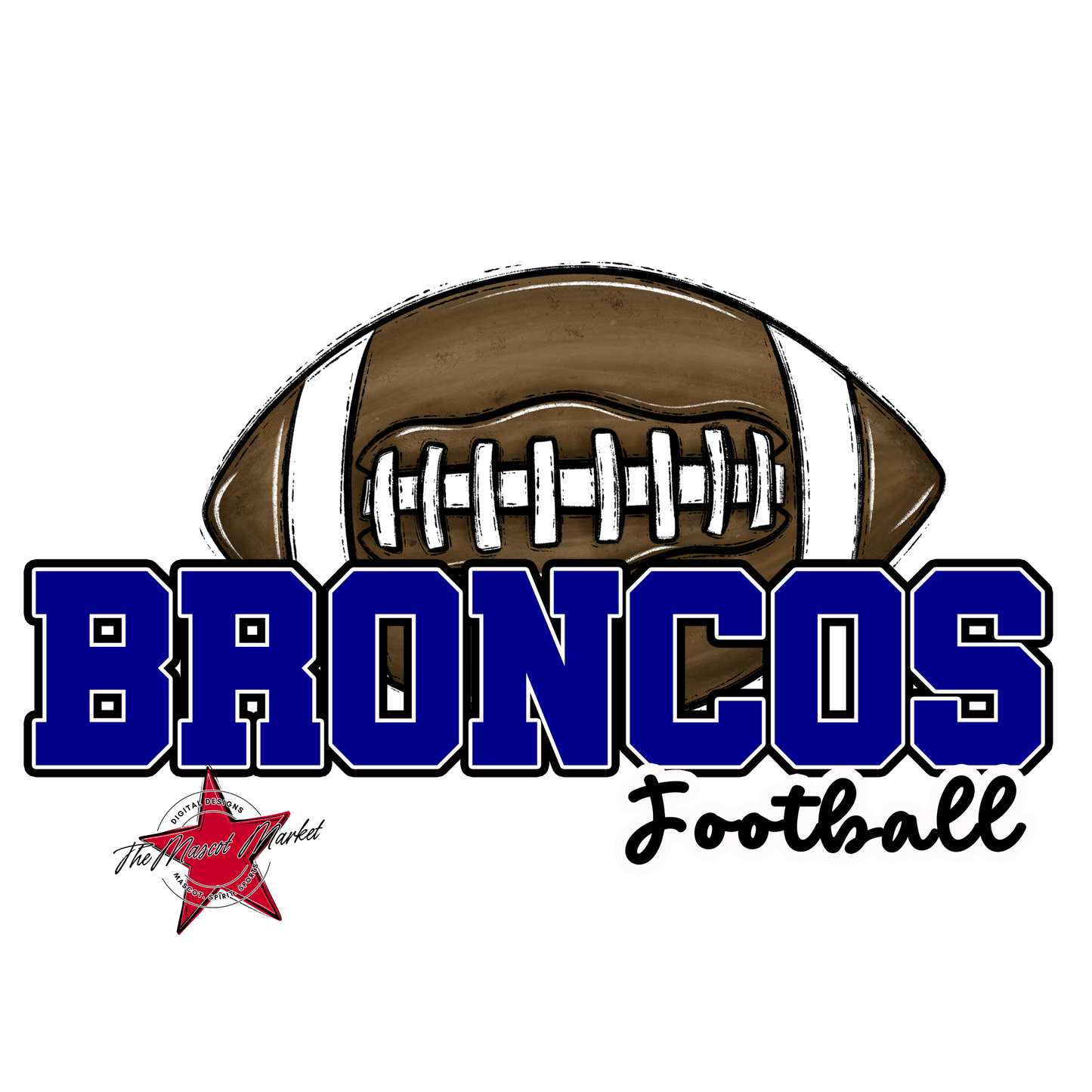 Broncos Varsity Football-Blue