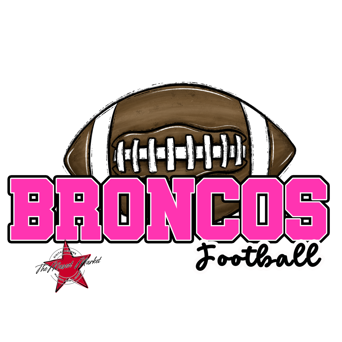Broncos Varsity Football-Pink