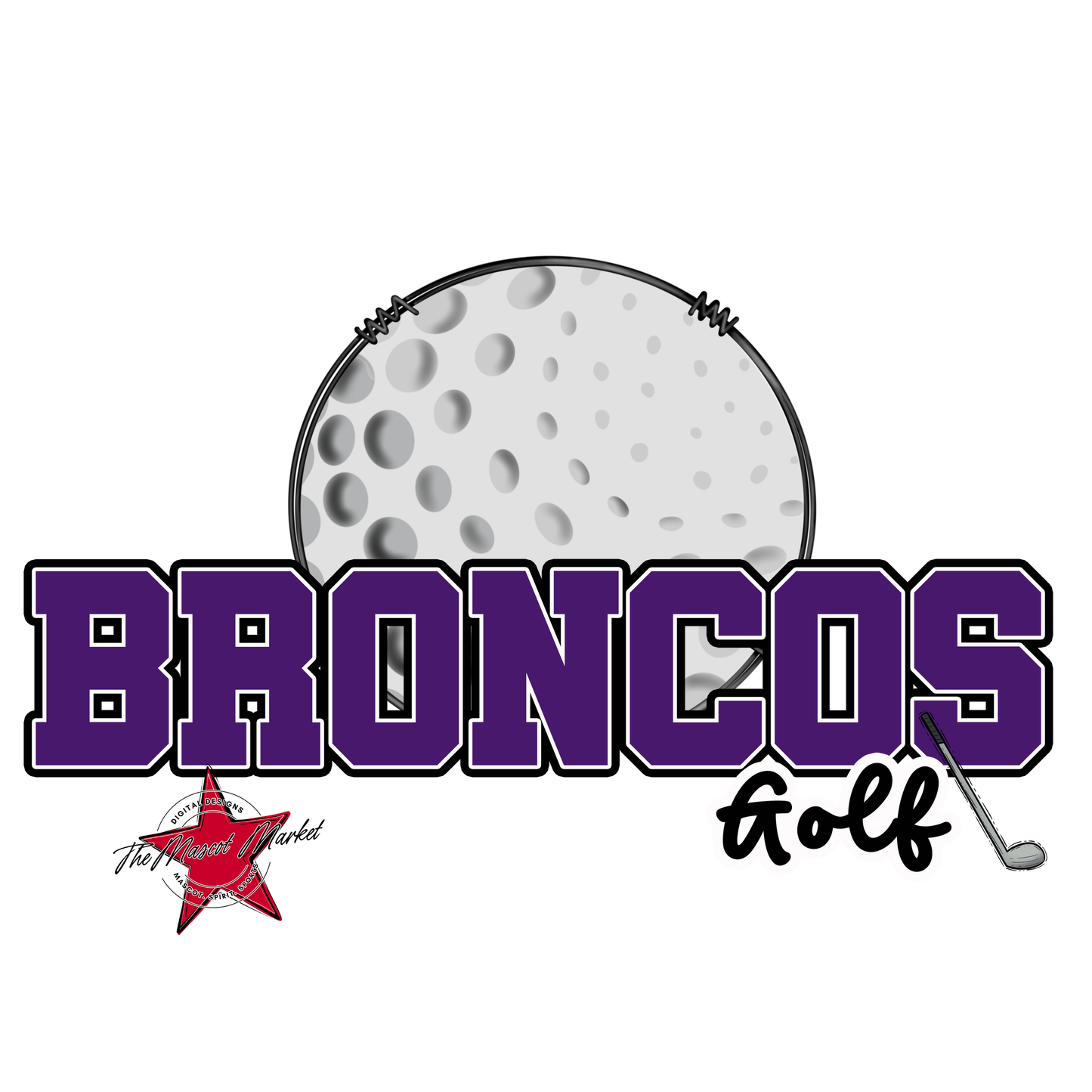 Broncos Varsity Golf-Purple