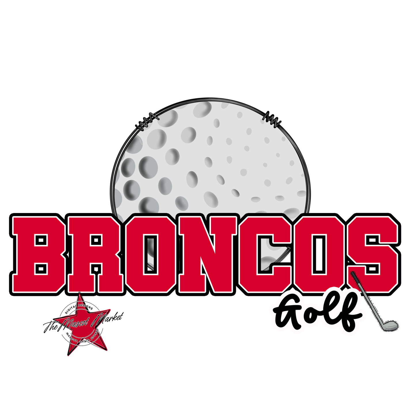 Broncos Varsity Golf-Red