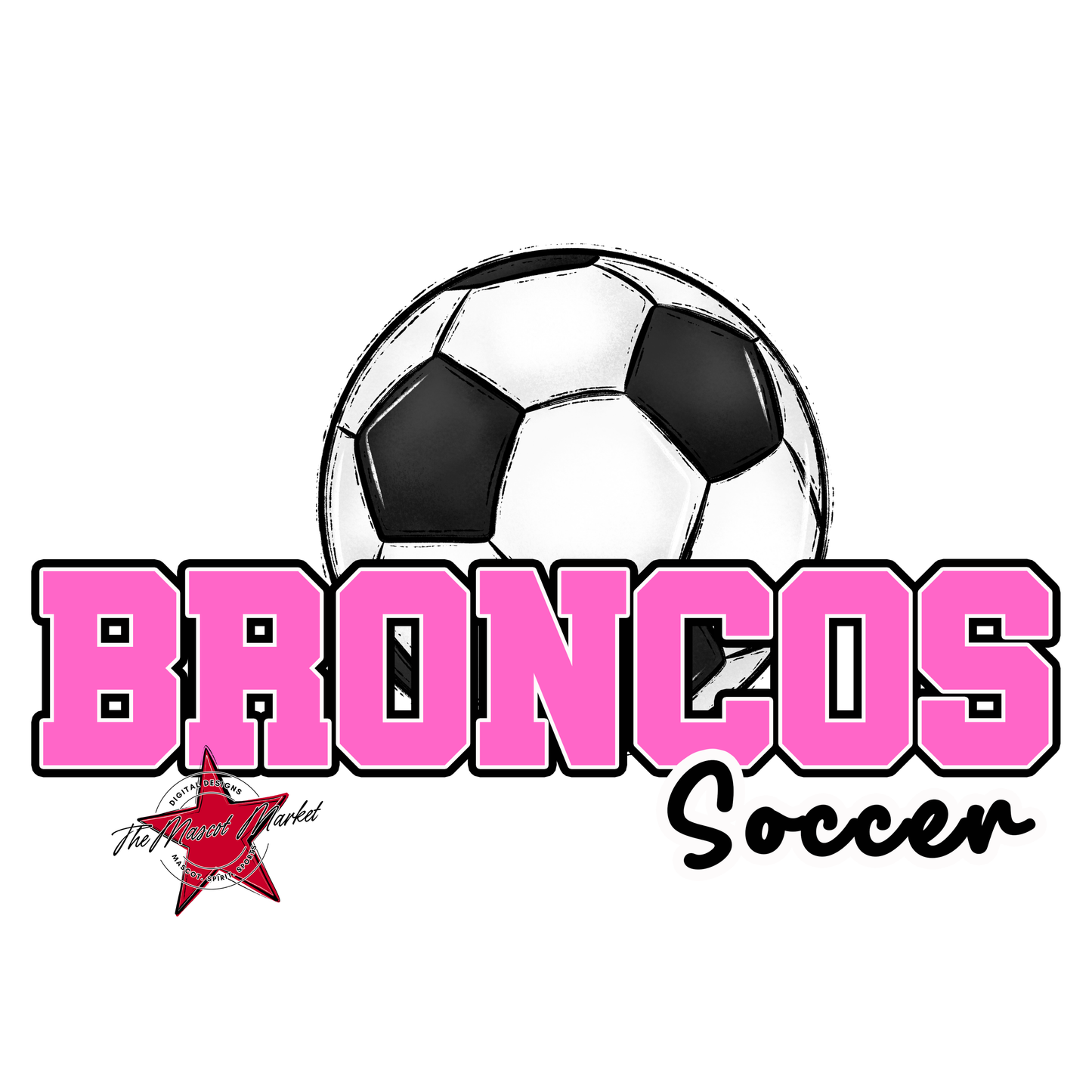 Broncos Varsity Soccer-Baby Pink