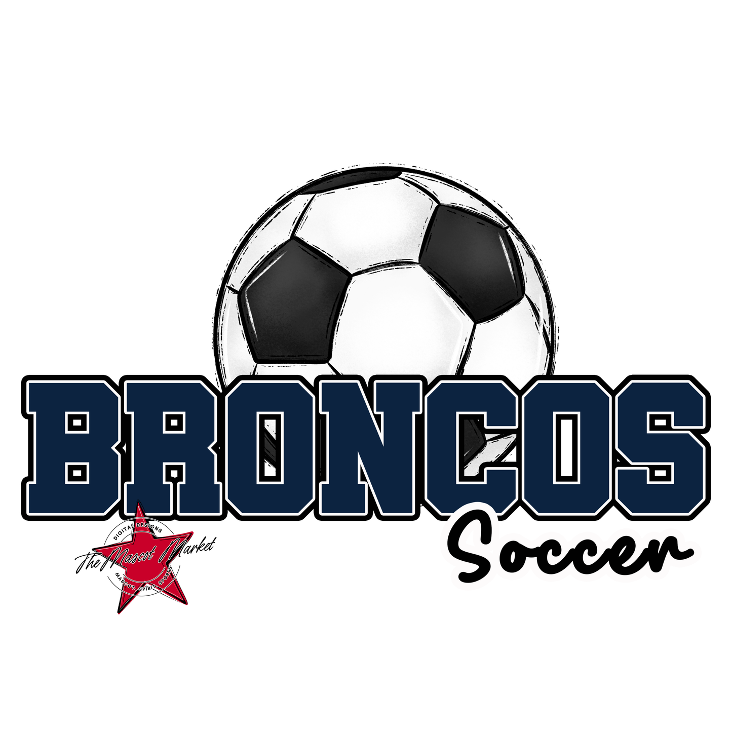 Broncos Varsity Soccer-Navy