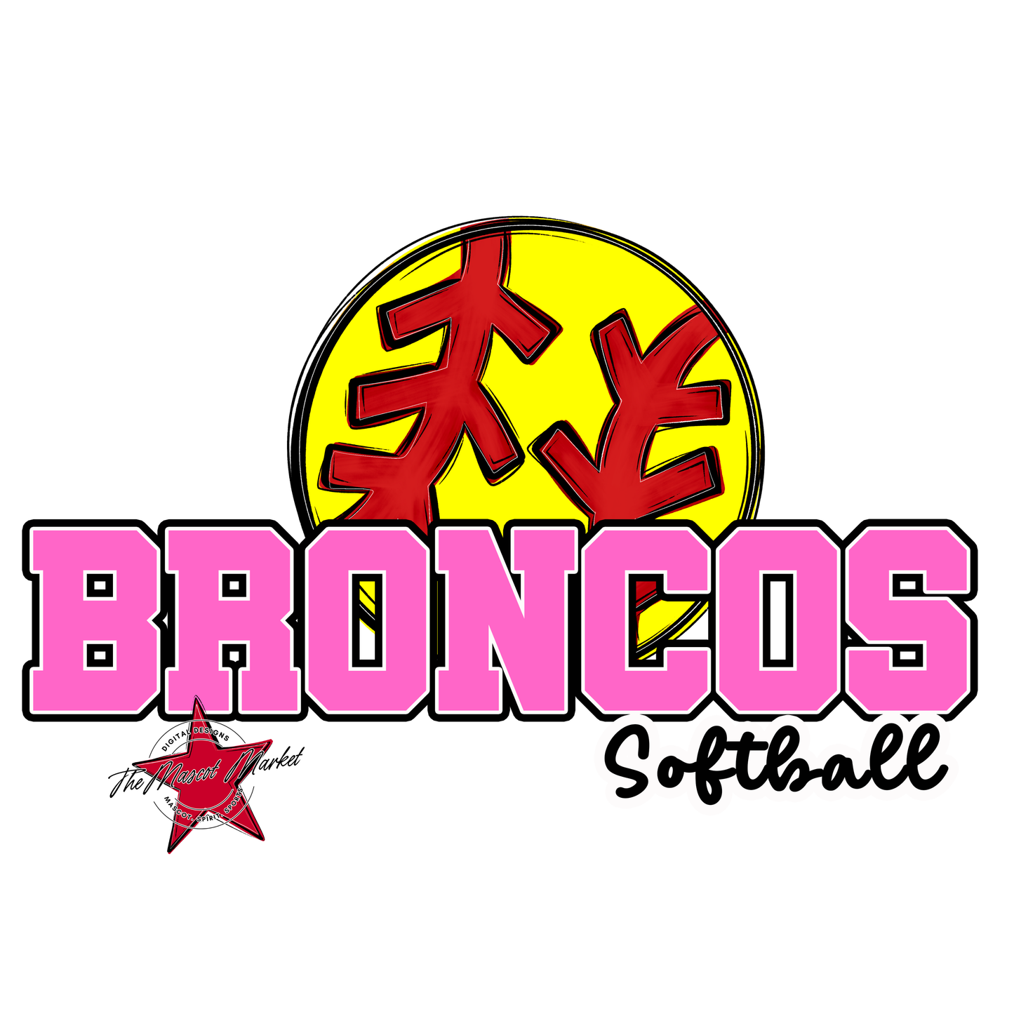 Broncos Varsity Softball-Baby Pink