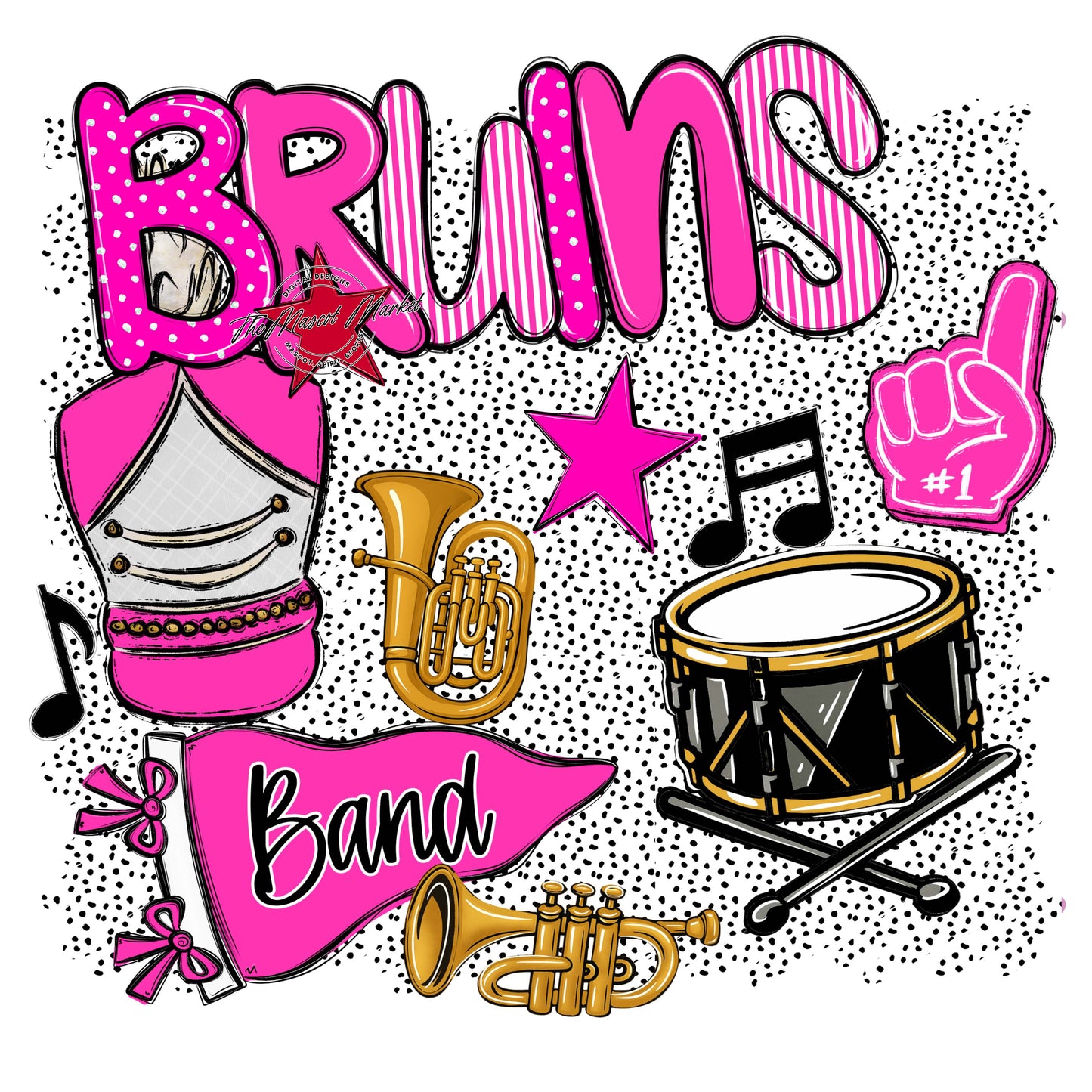 Bruins Band Spirit-Pink