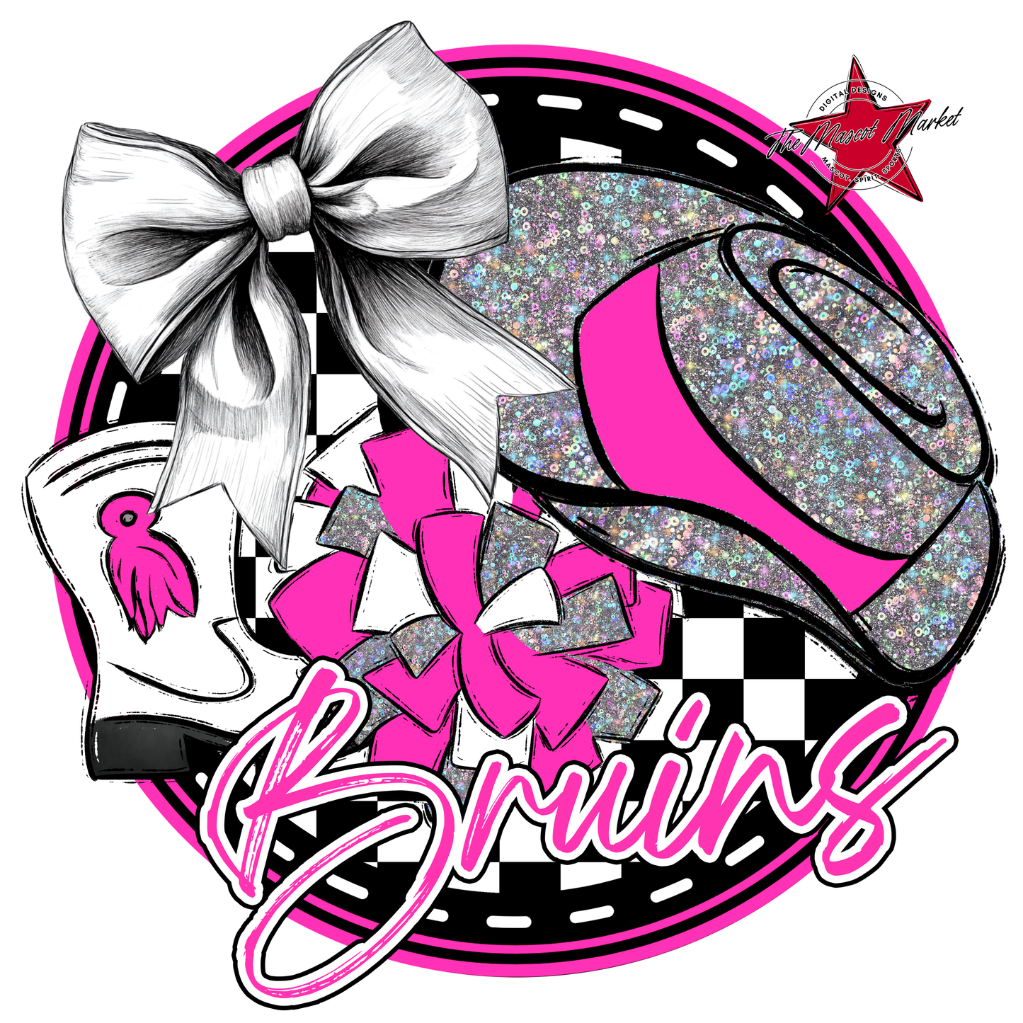 Bruins Circle Drillteam Design-Pink