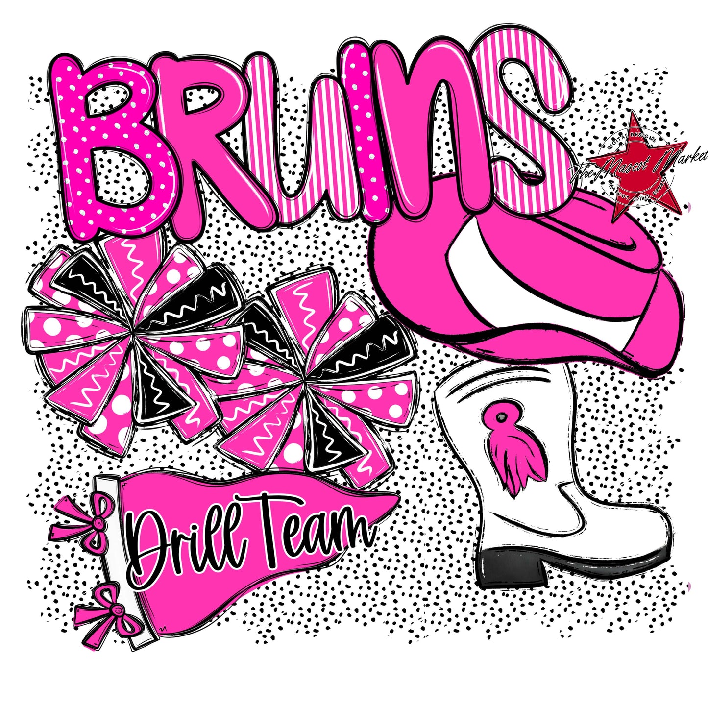 Bruins Drillteam Spirit-Pink
