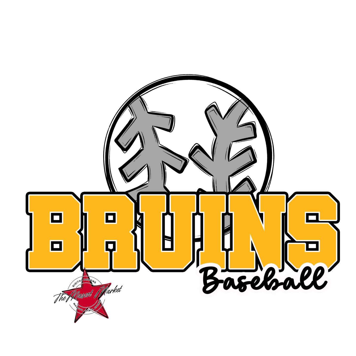 Bruins Varsity Baseball-Yellow