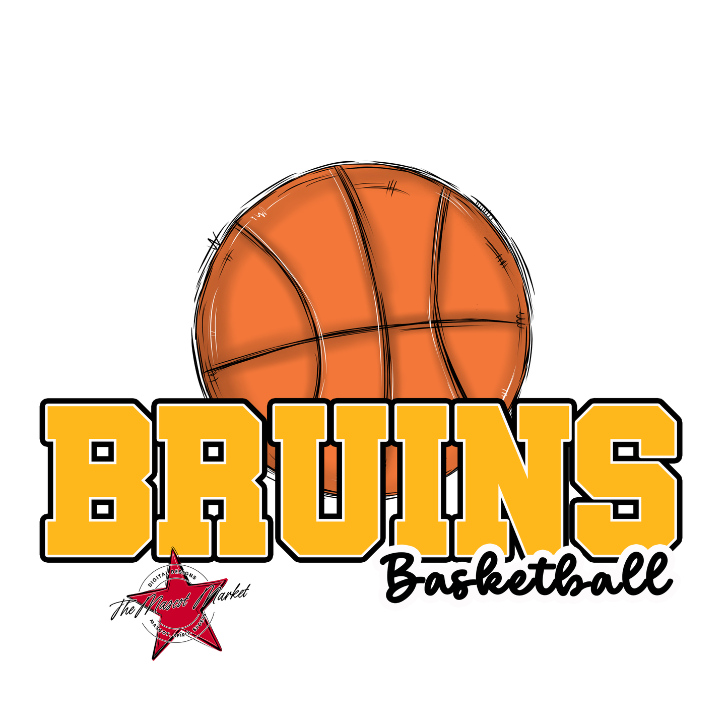 Bruins Varsity Basketball-Yellow