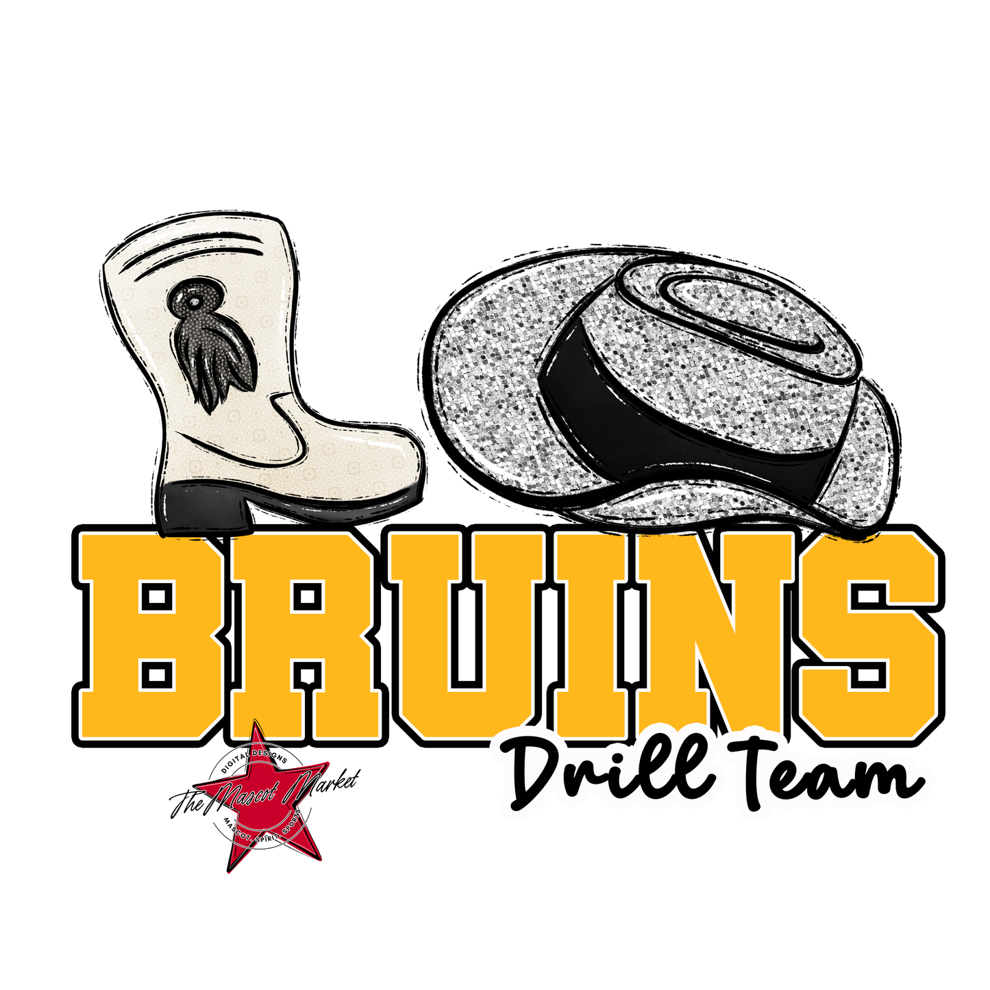 Bruins Varsity Drillteam-Yellow