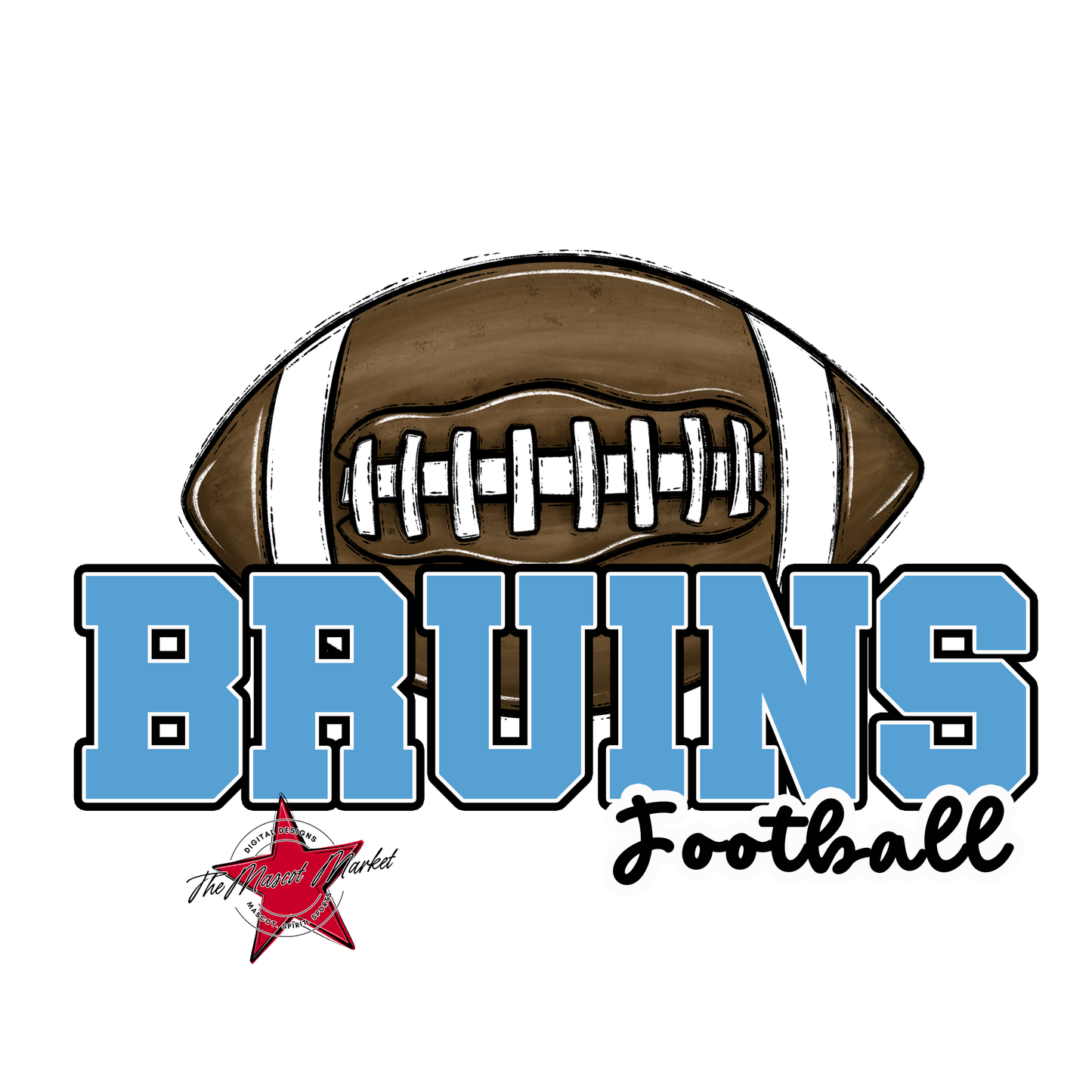 Bruins Varsity Football-Carolina Blue