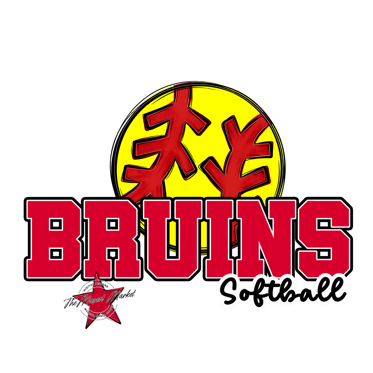 Bruins Varsity Softball-Red