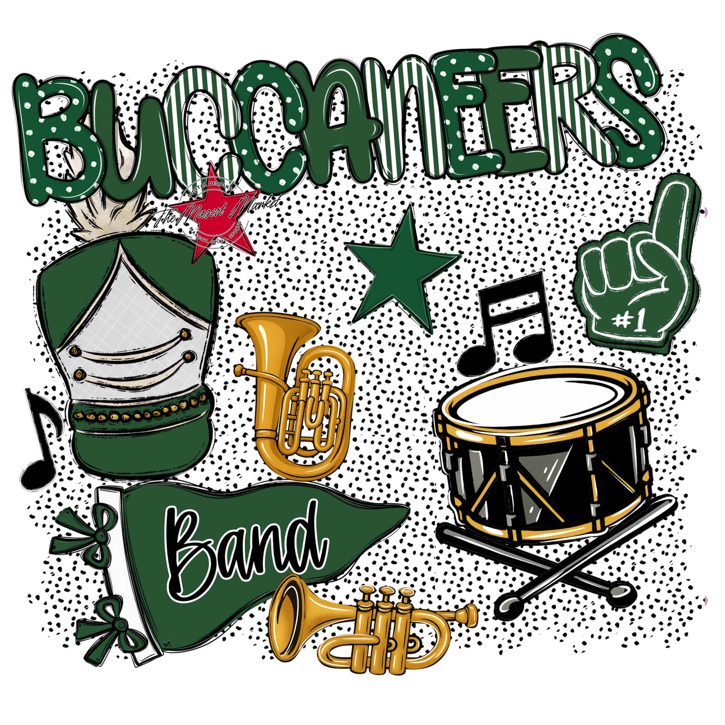 Buccaneers Band Spirit-Green