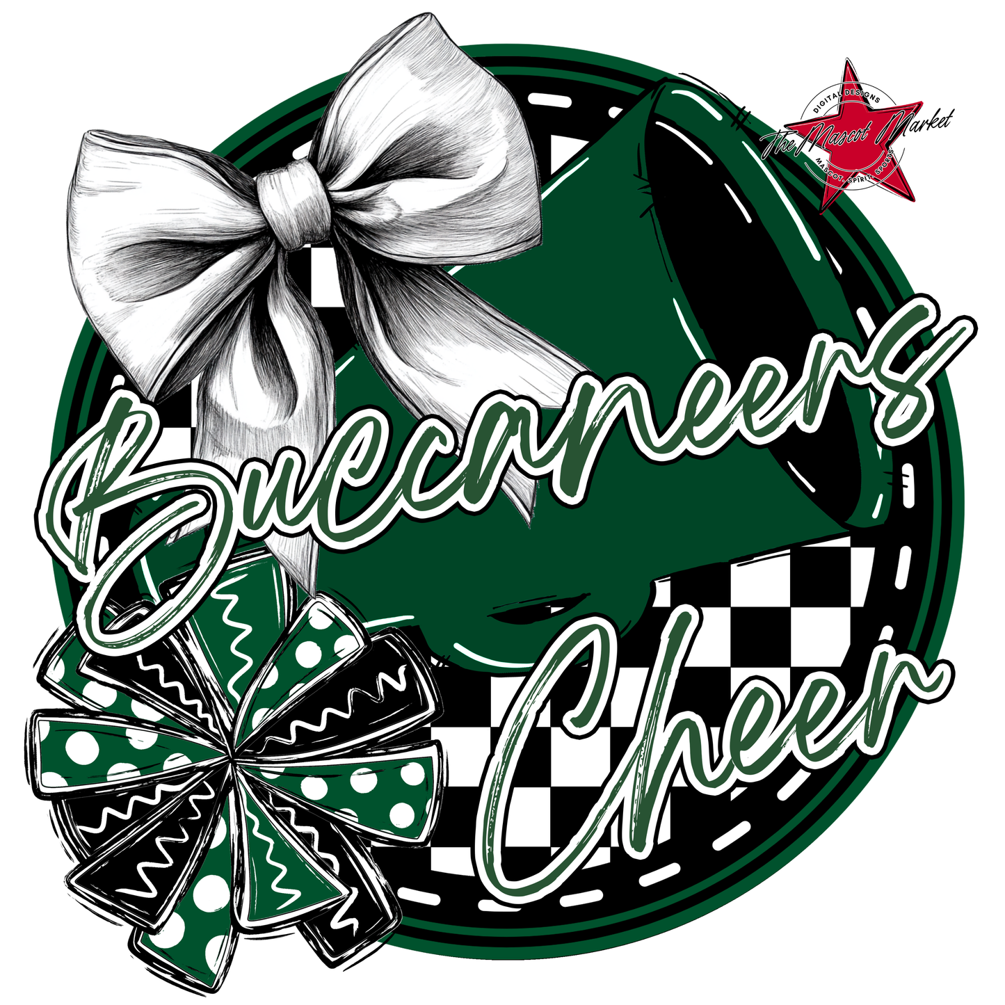 Buccaneers Circle Cheer Design-Green