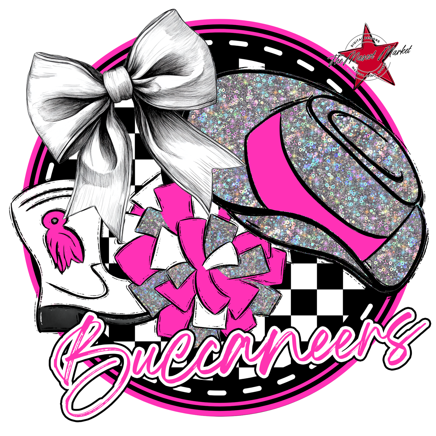Buccaneers Circle Drillteam Design-Pink