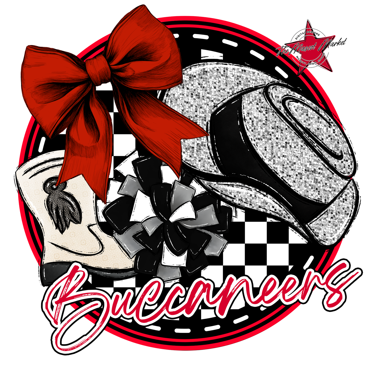 Buccaneers Circle Drillteam Design-Red