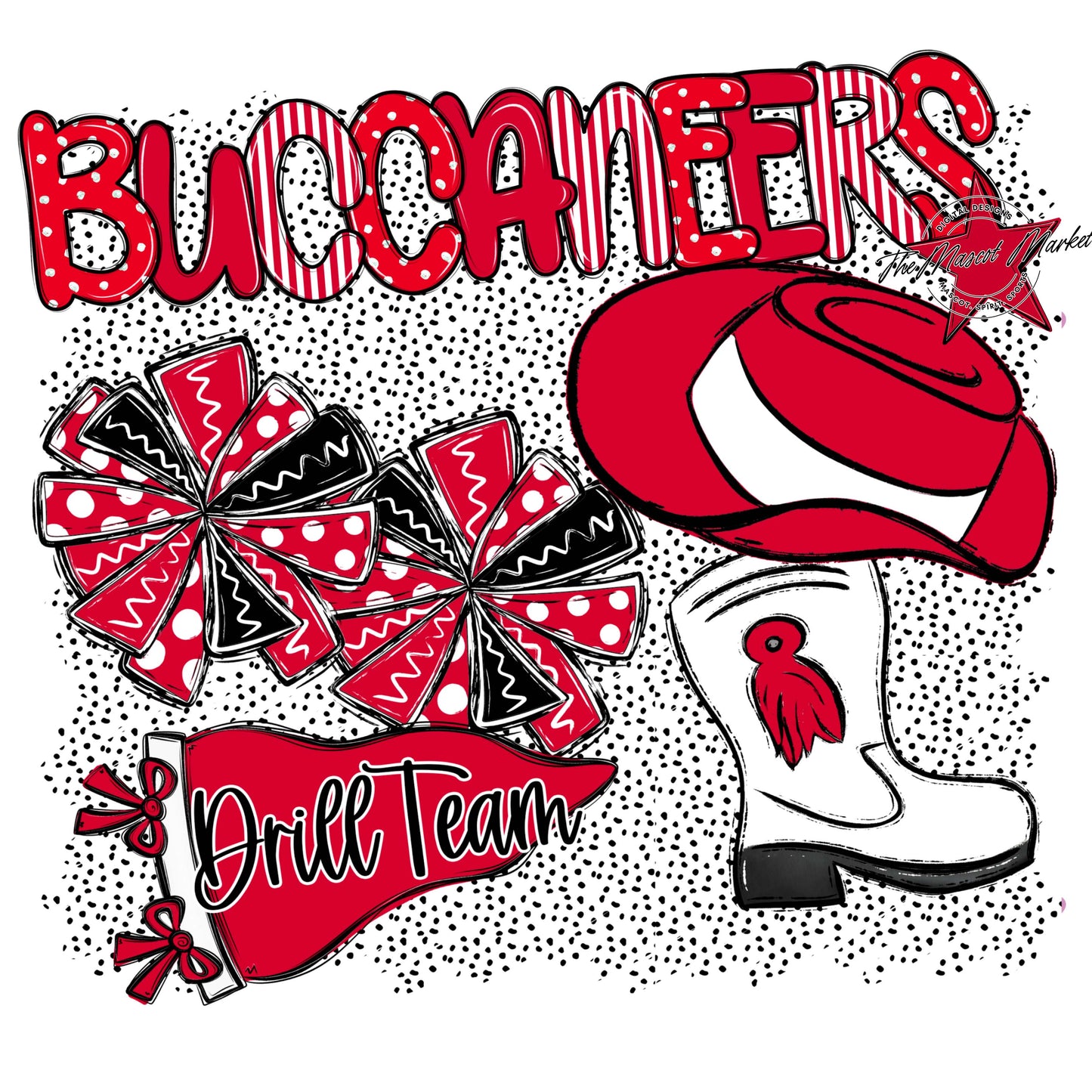 Buccaneers Drillteam Spirit-Red