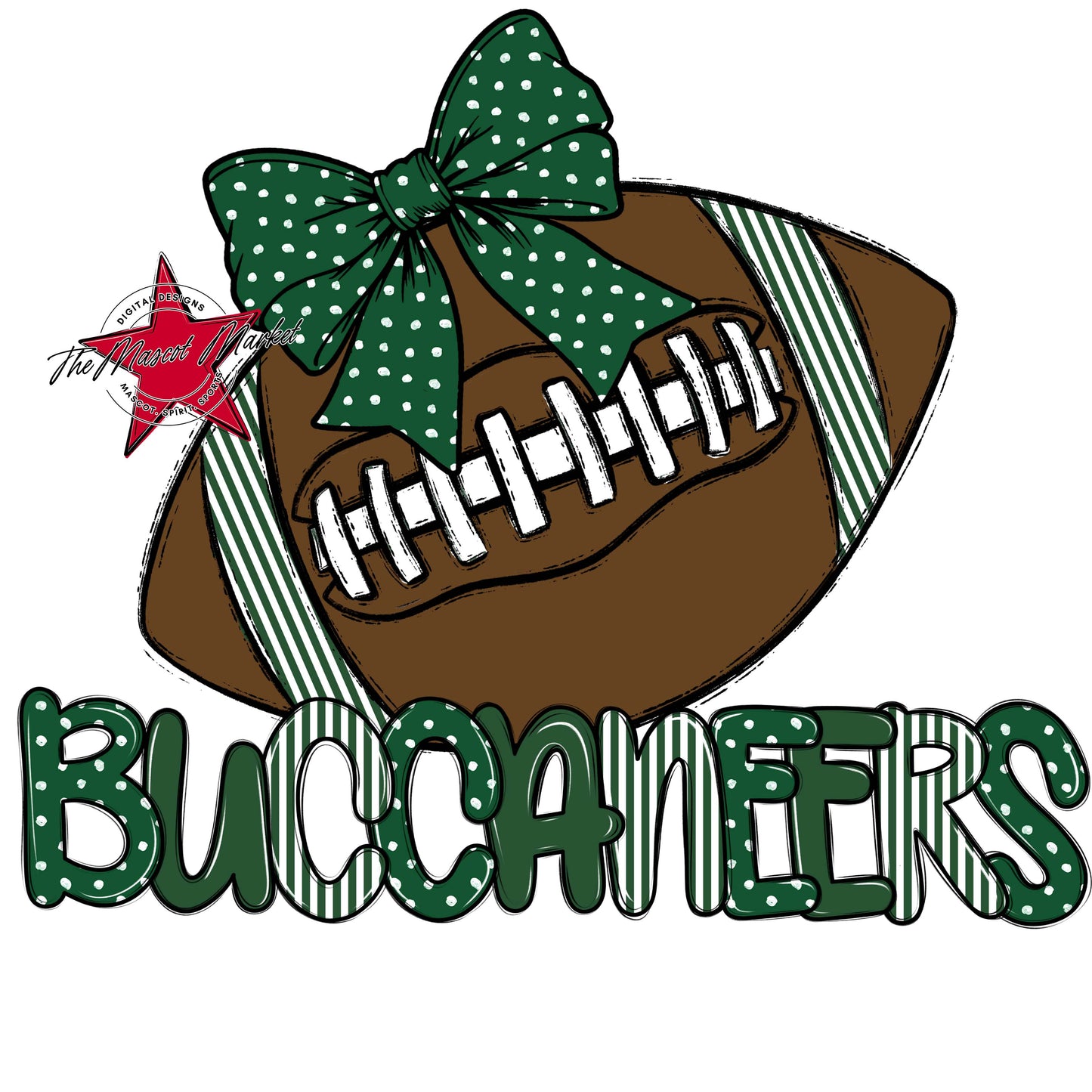 Buccaneers Football Spirit Design-Green