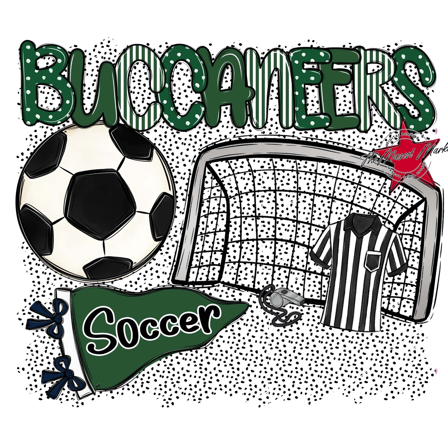 Buccaneers Soccer Spirit-Green