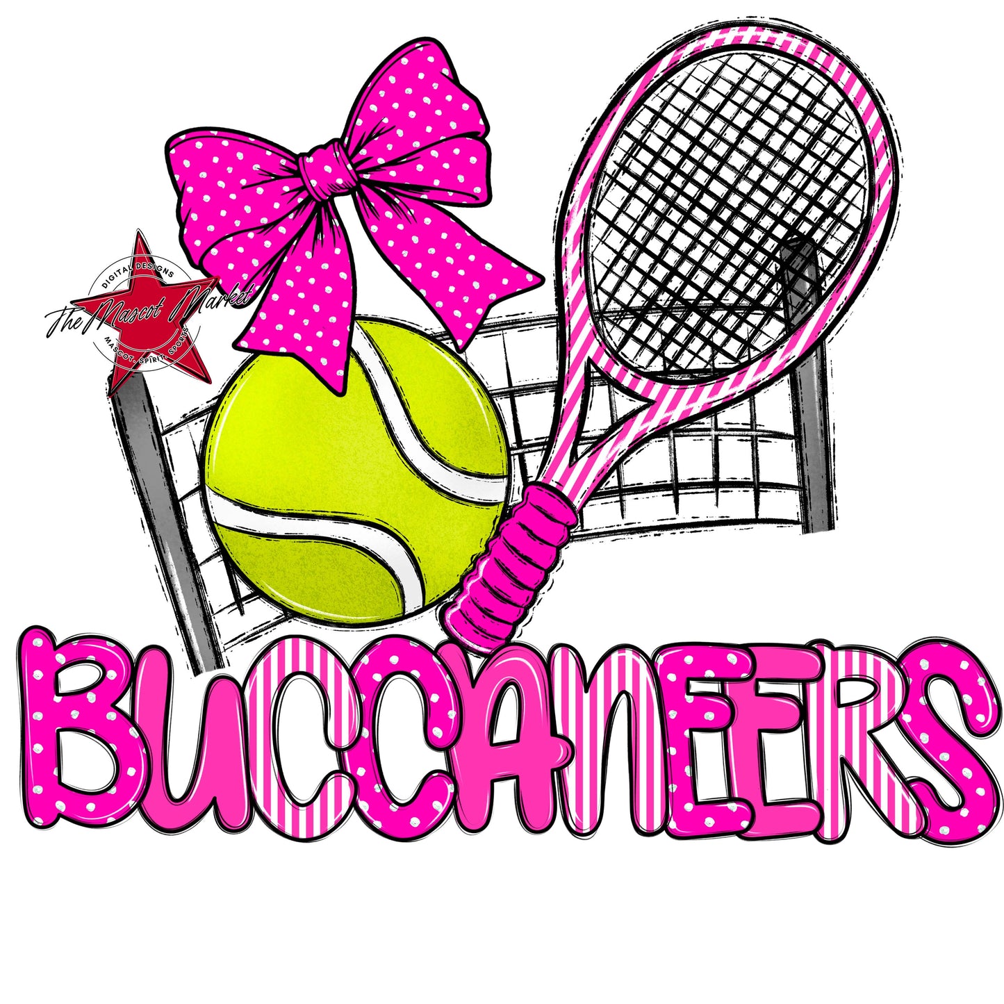 Buccaneers Tennis Spirit Design-Pink