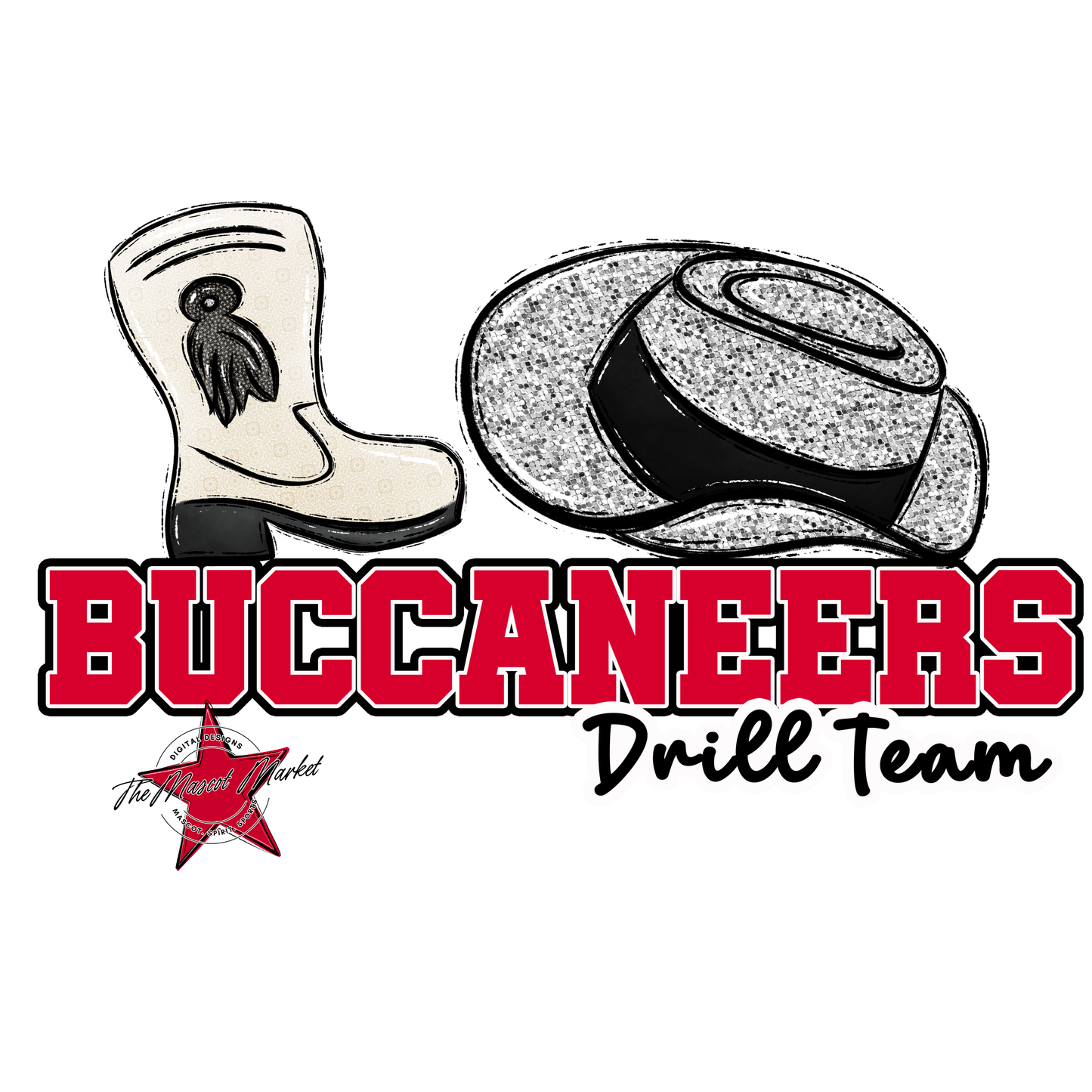 Buccaneers Varsity Drillteam-Red