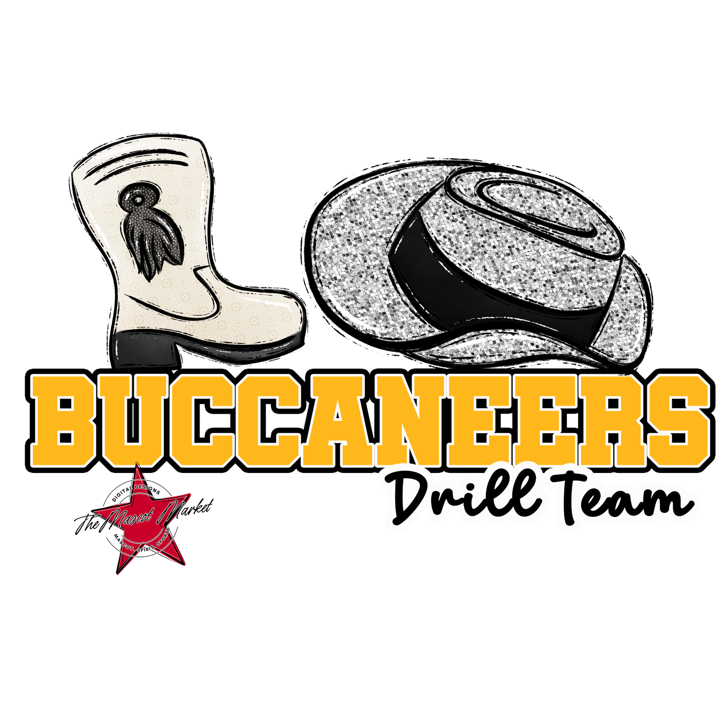 Buccaneers Varsity Drillteam-Yellow