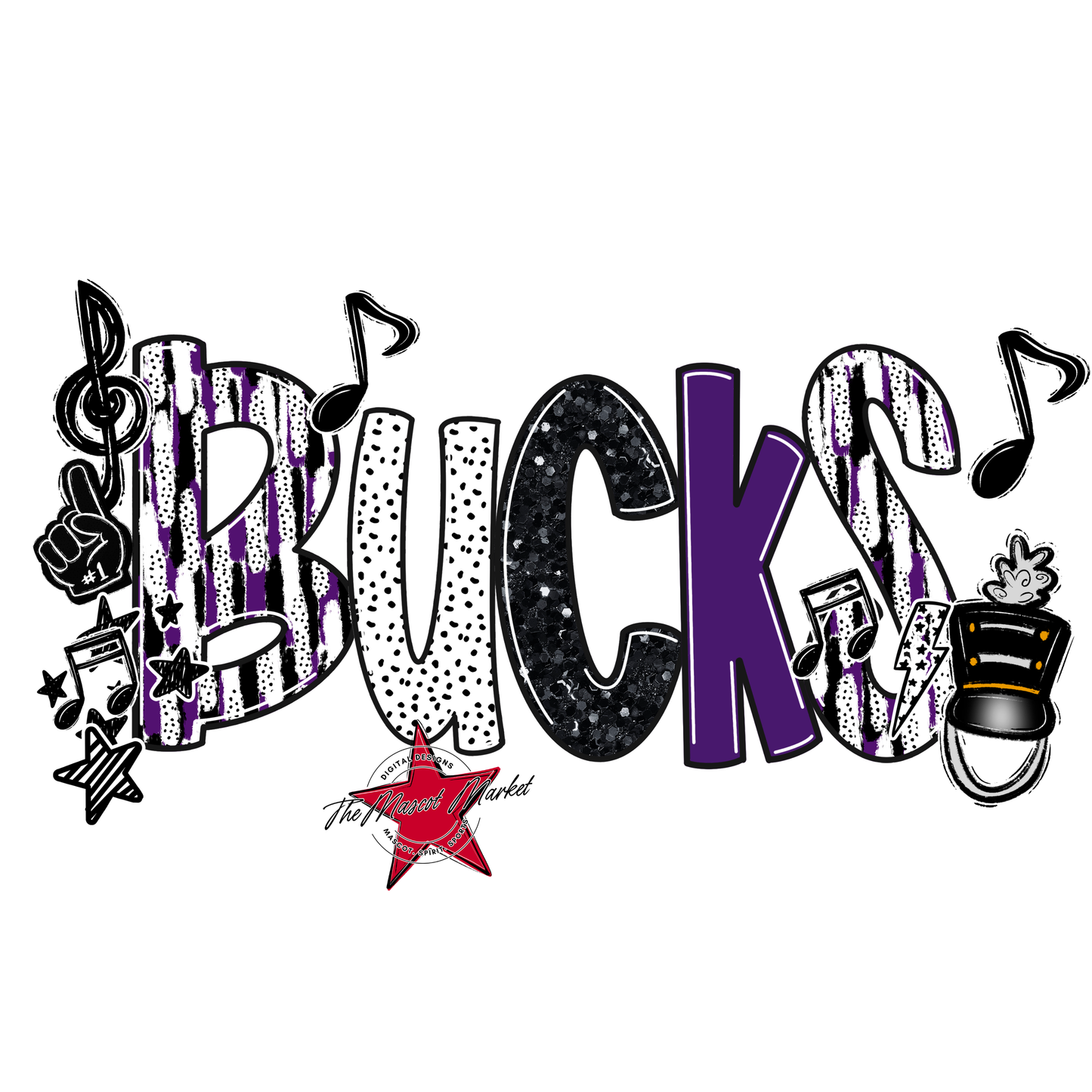 Bucks Band Scrape-Purple
