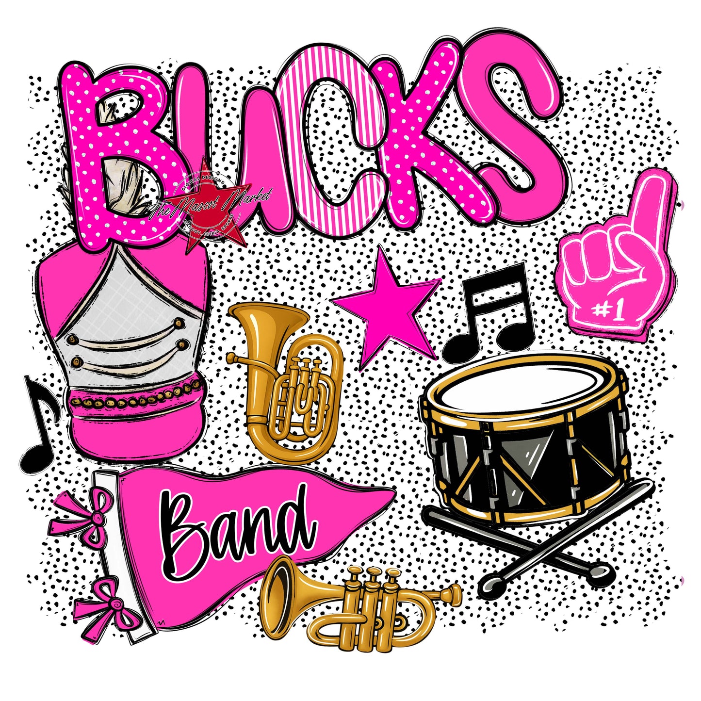 Bucks Band Spirit-Pink