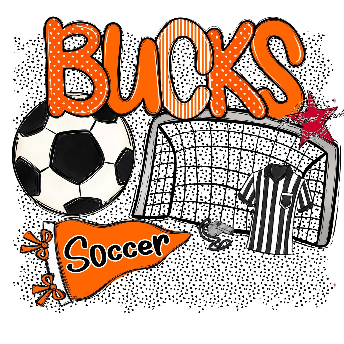 Bucks Soccer Spirit-Orange