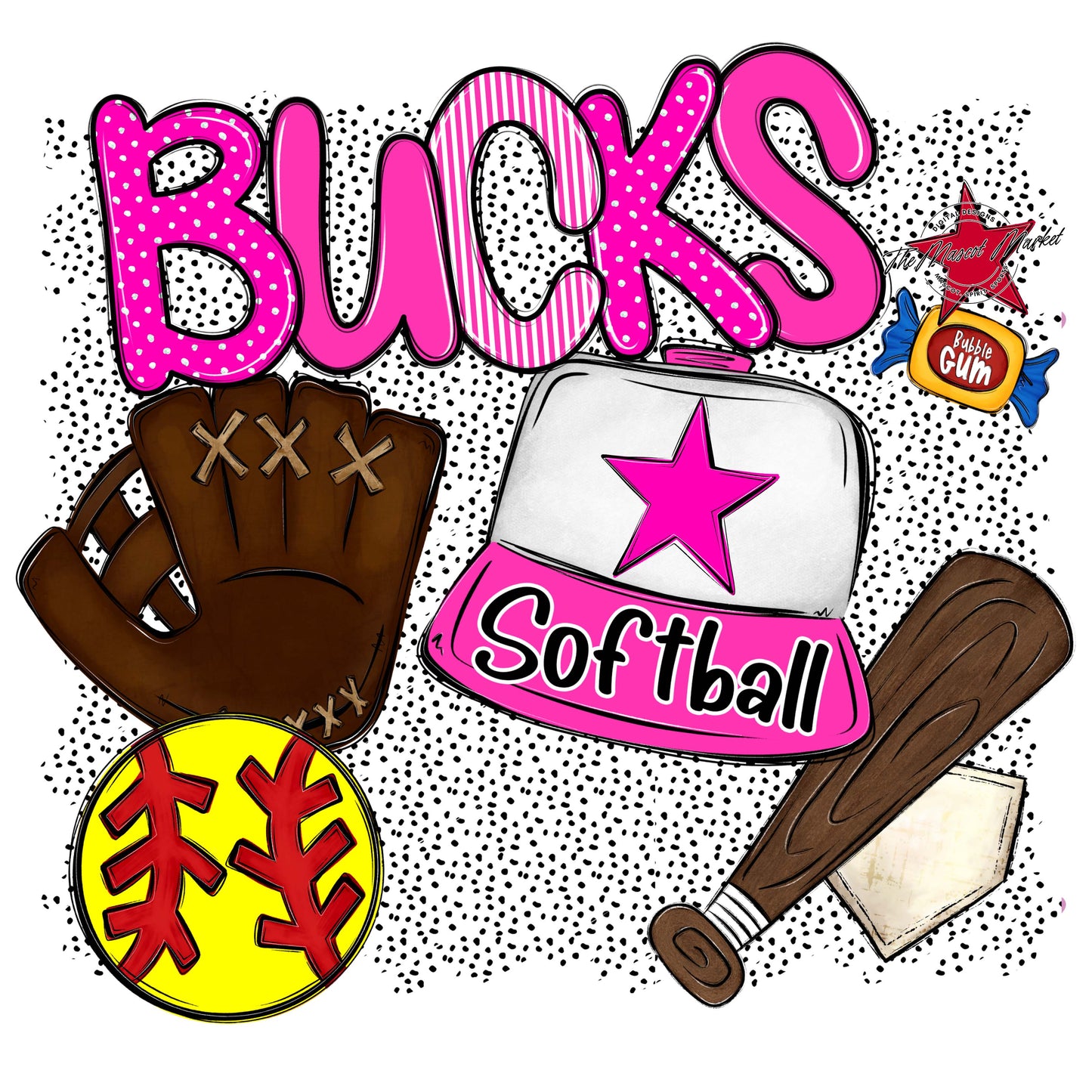 Bucks Softball Spirit-Pink