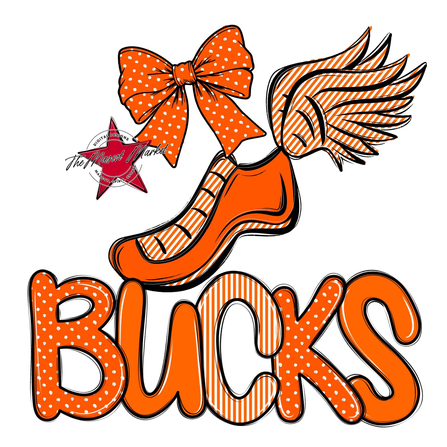 Bucks Track Spirit Design-Orange