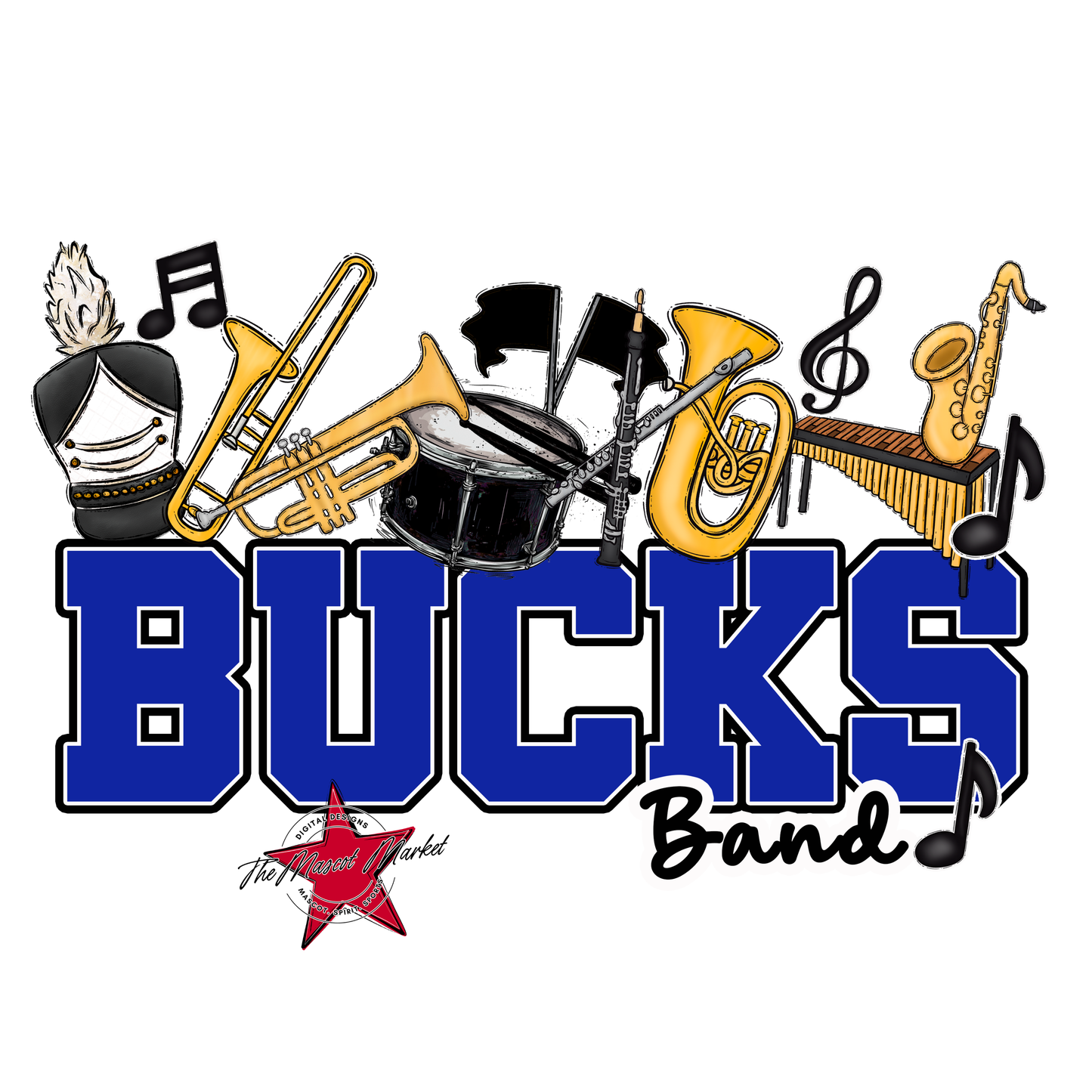 Bucks Varsity Band-Royal Blue
