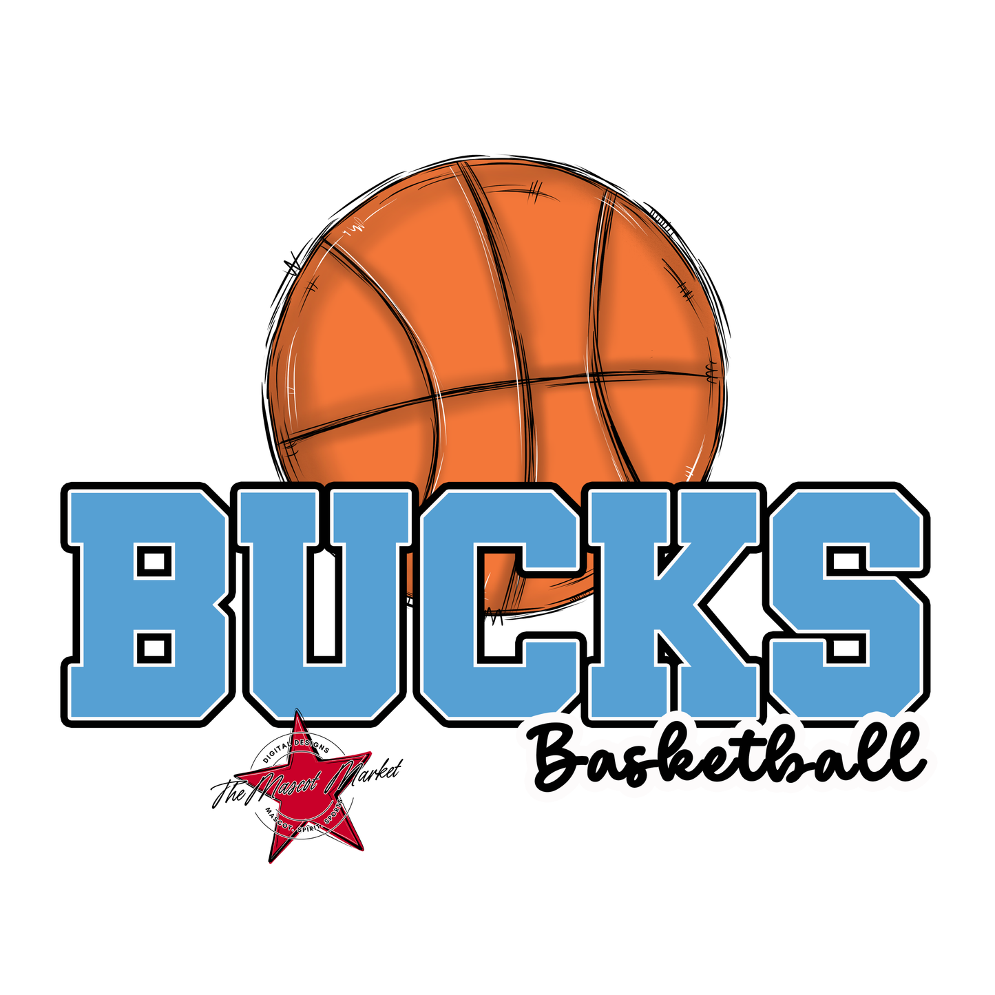 Bucks Varsity Basketball-Carolina Blue