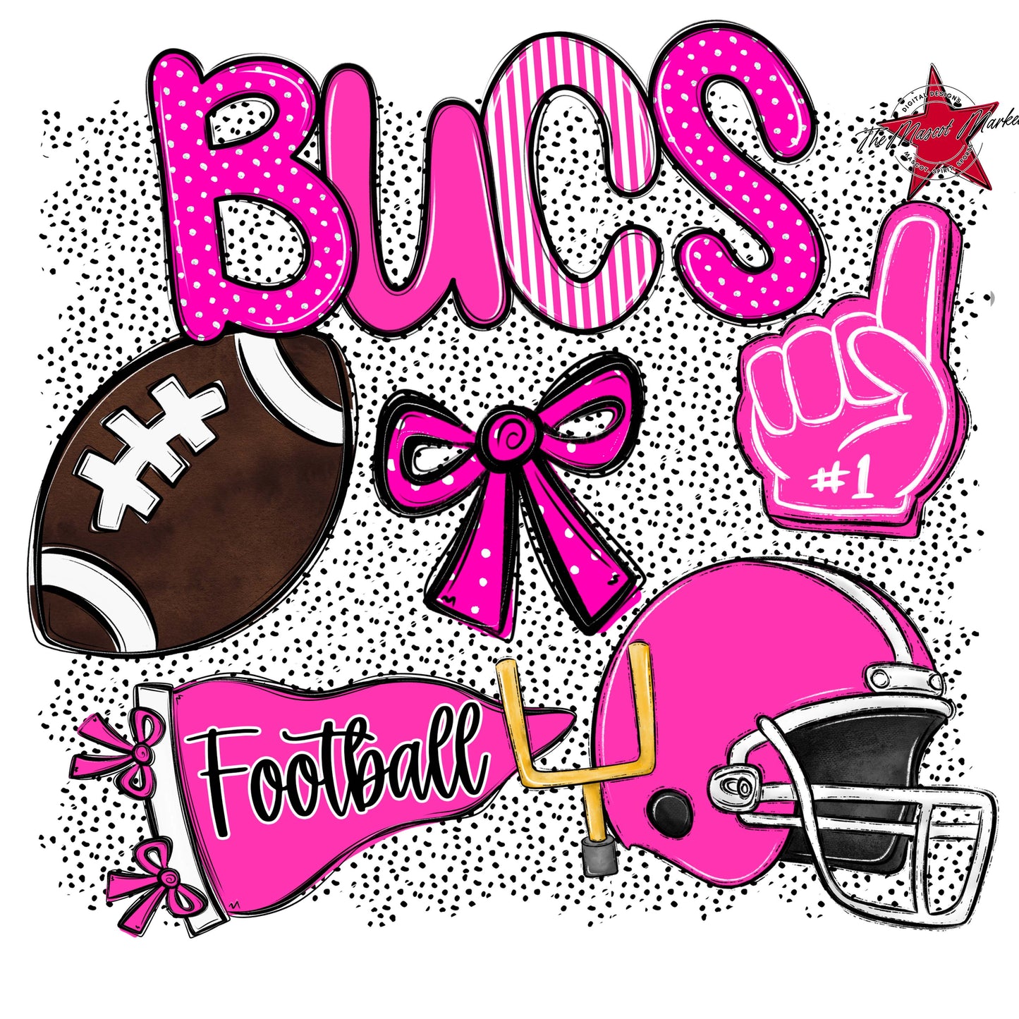 Bucs Football Spirit-Pink