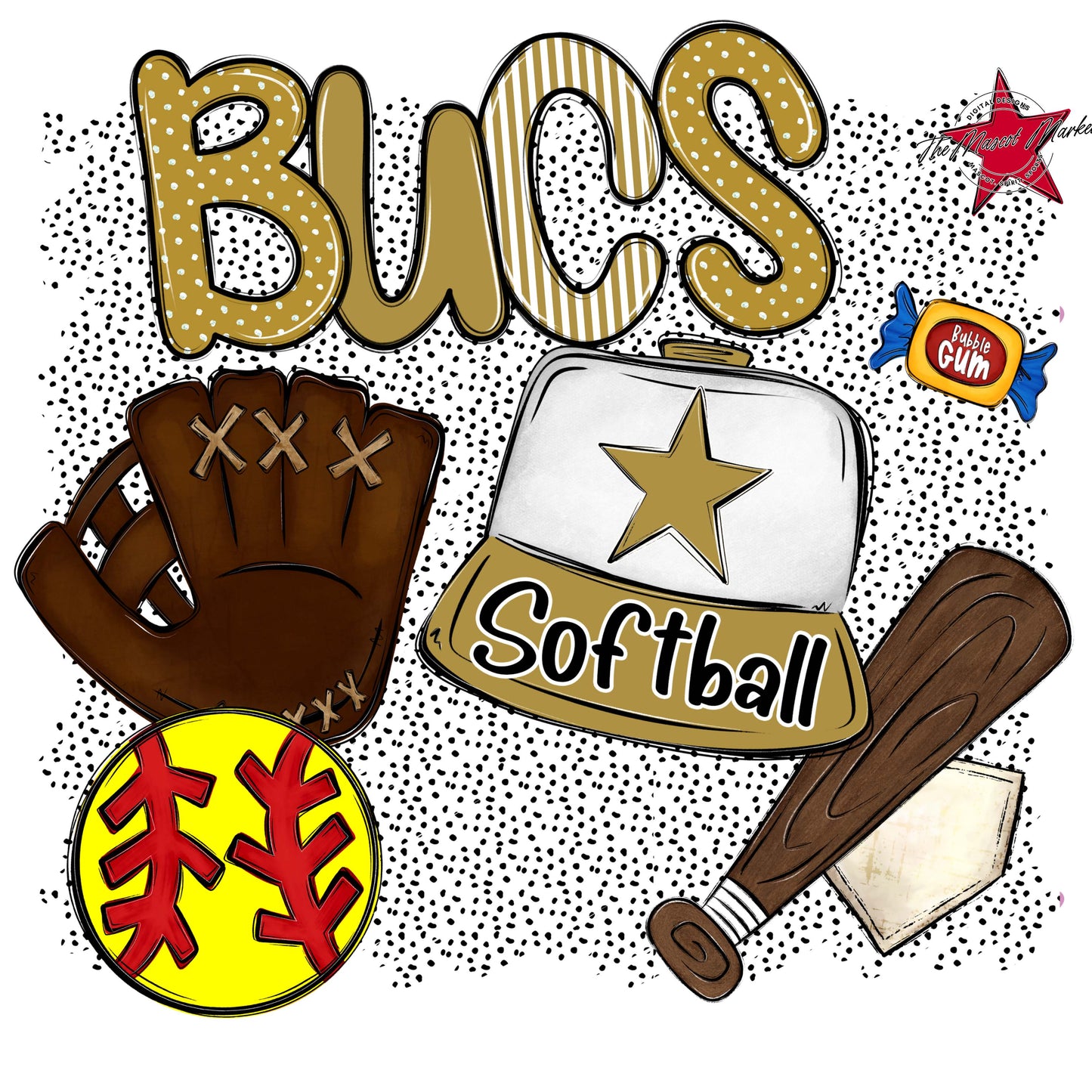 Bucs Softball Spirit-Gold