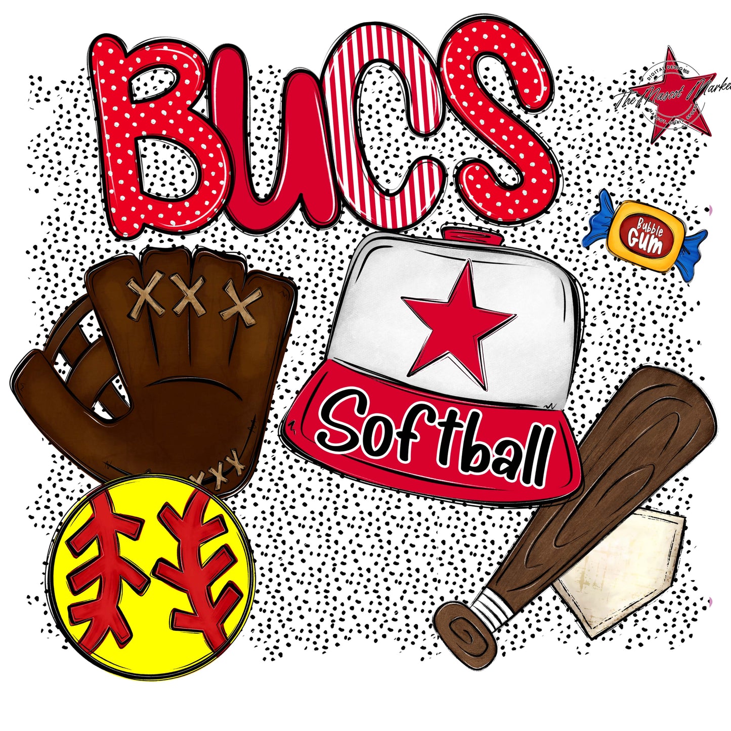 Bucs Softball Spirit-Red