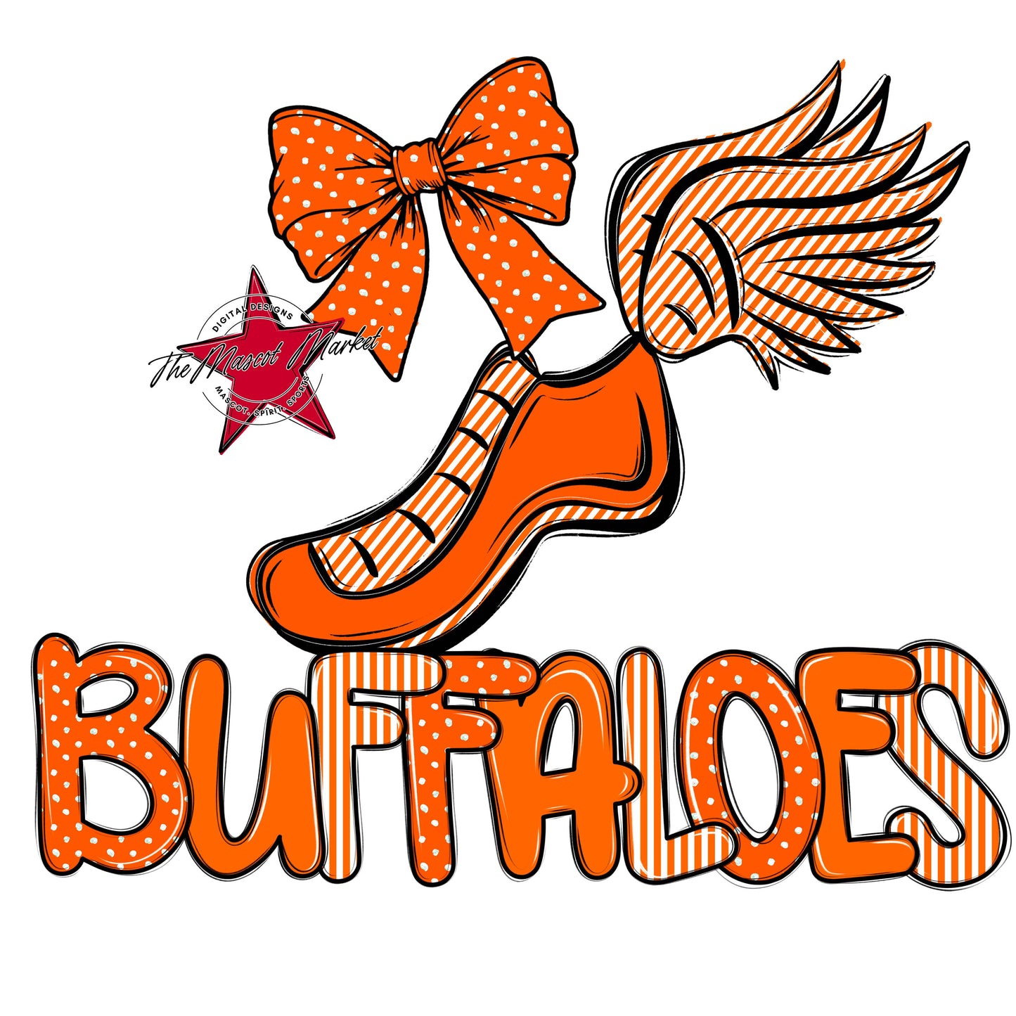 Buffaloes Track Spirit Design-Orange