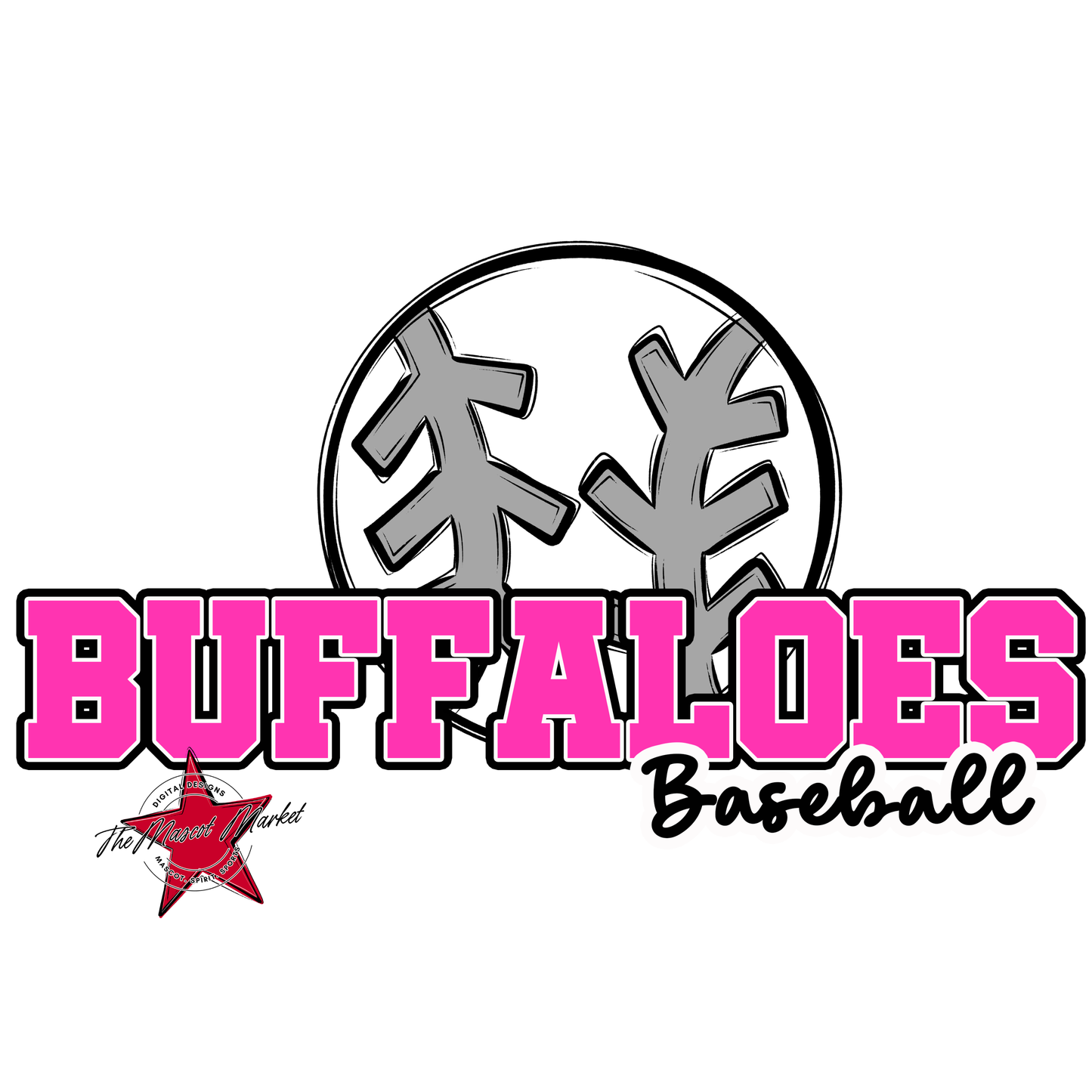 Buffaloes Varsity Baseball-Pink