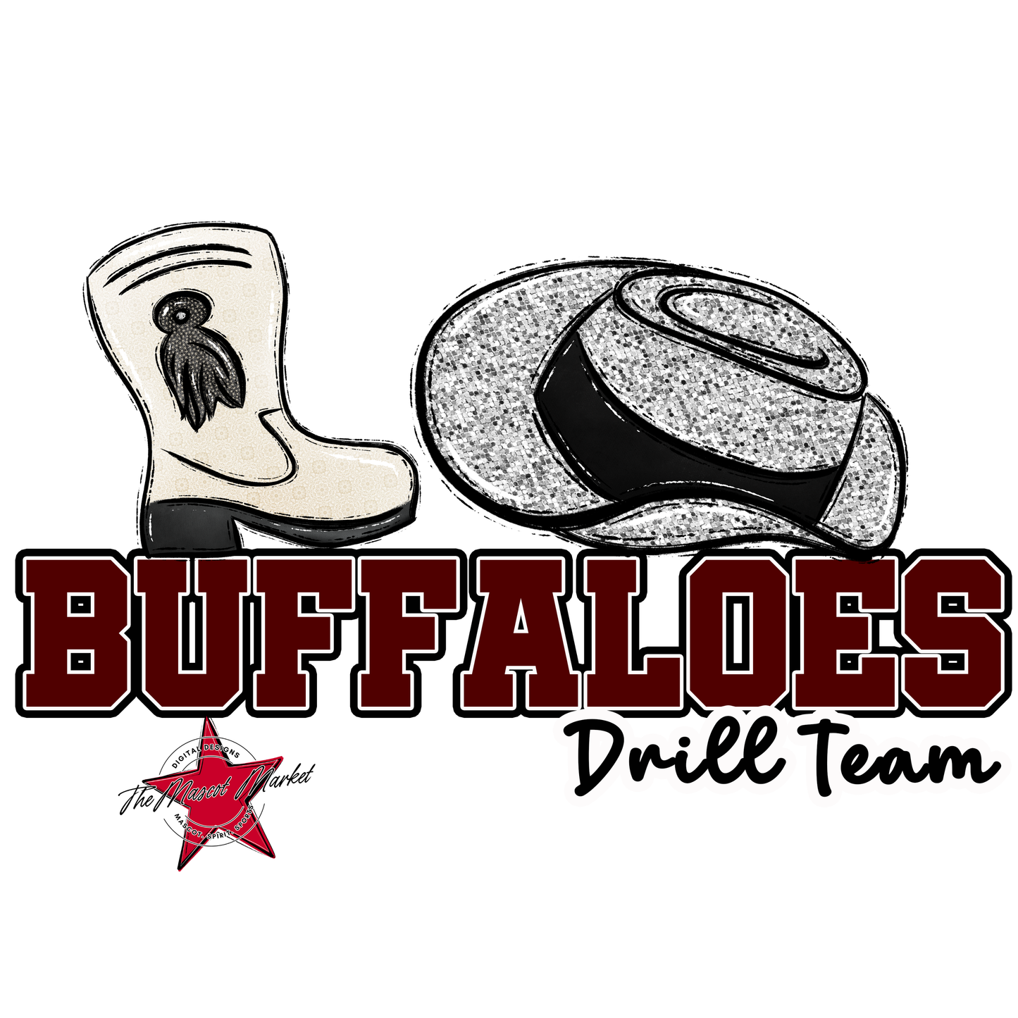Buffaloes Varsity Drillteam-Maroon