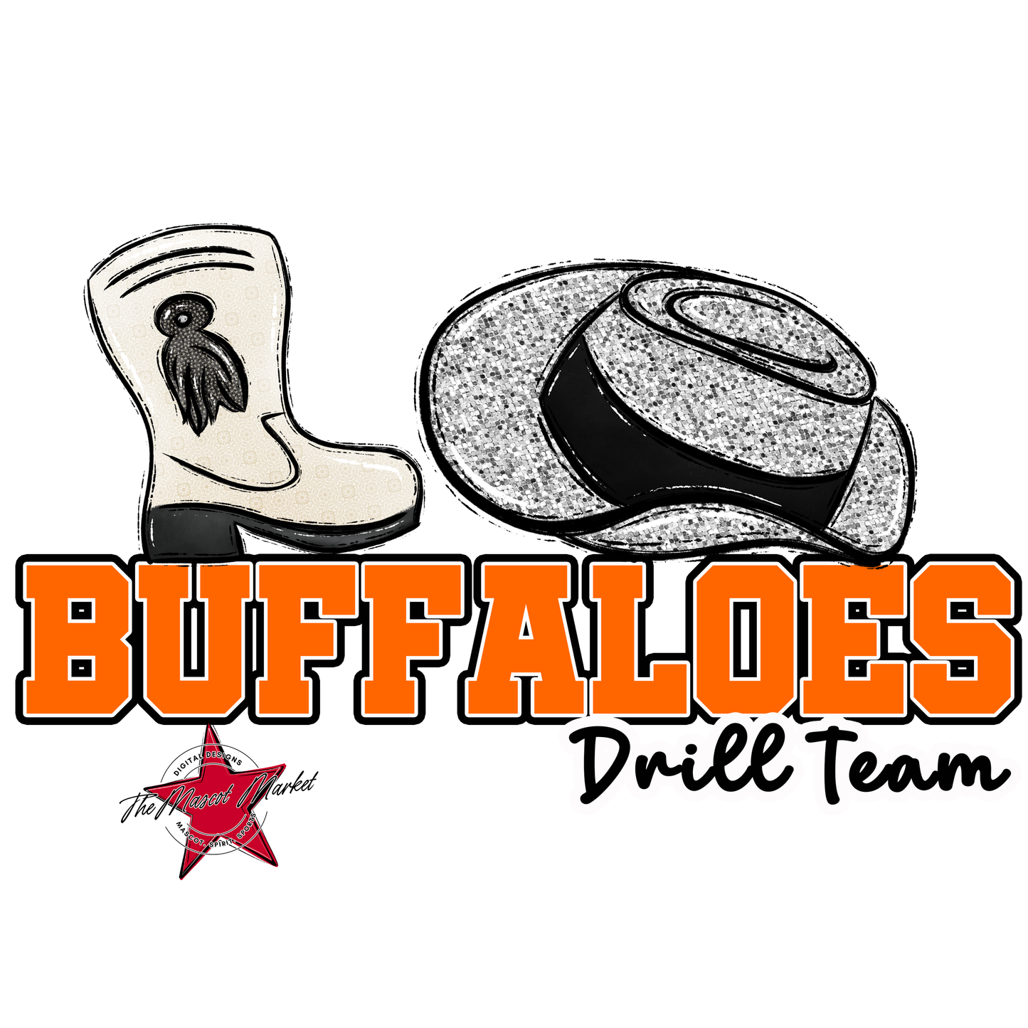 Buffaloes Varsity Drillteam-Orange
